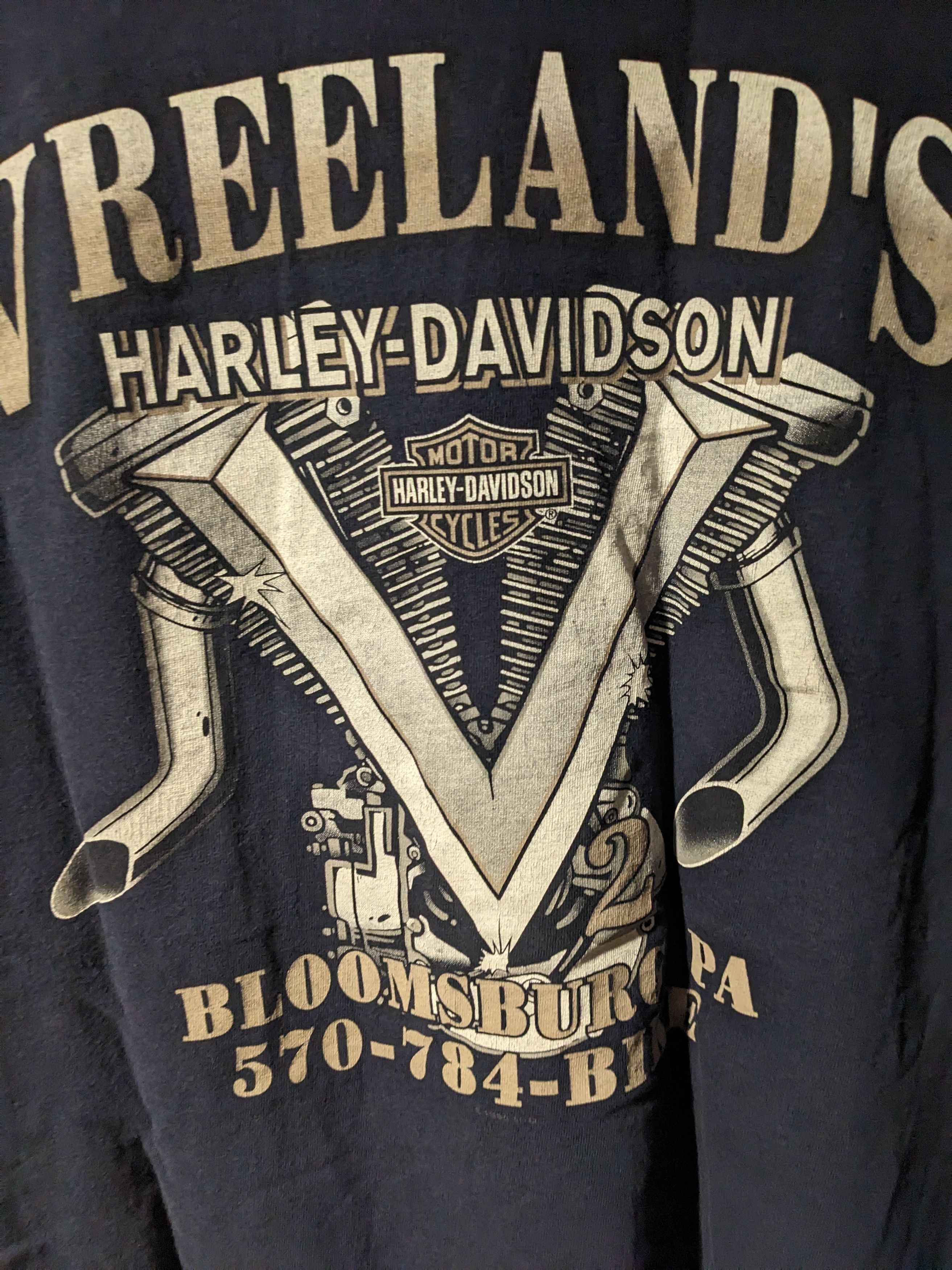Harley Davidson × Vintage Vintage 2014 Harley Davidson Motorcycle Pin Up Girl T-Shirt Size US L / EU 52-54 / 3 - 8 Thumbnail