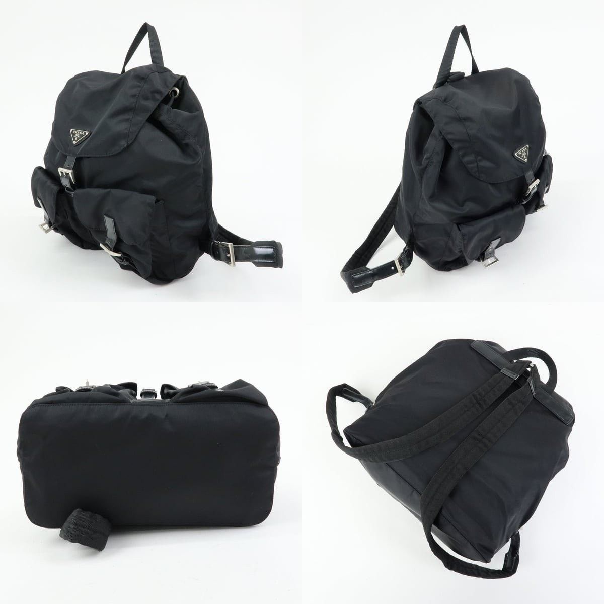 Prada Prada Vela Backpack Nylon Black Size ONE SIZE - 3 Thumbnail