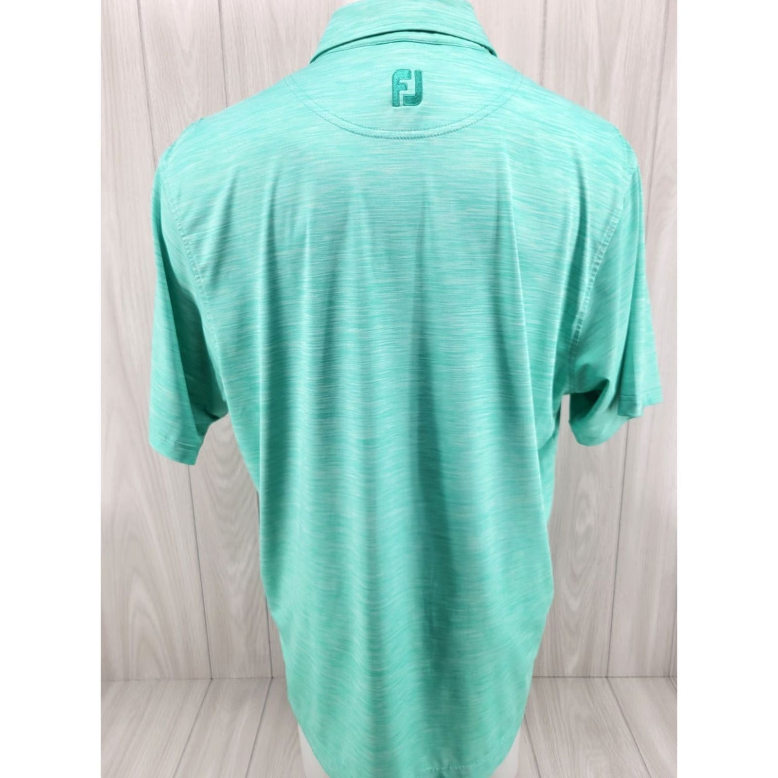 Footjoy FootJoy Polo Shirt Mens Large Golf Green Teal Short Sleeve Shirt Size US L / EU 52-54 / 3 - 5 Thumbnail