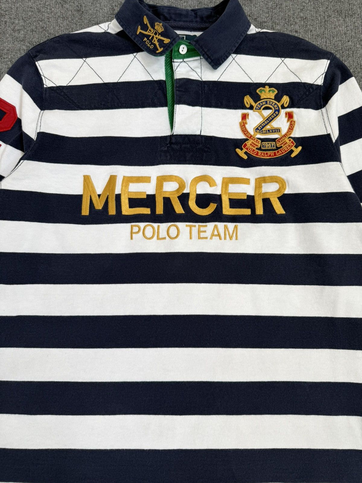 Polo Ralph Lauren Polo Ralph Lauren Mercer Polo Team Rugby Shirt L Size US L / EU 52-54 / 3 - 2 Thumbnail
