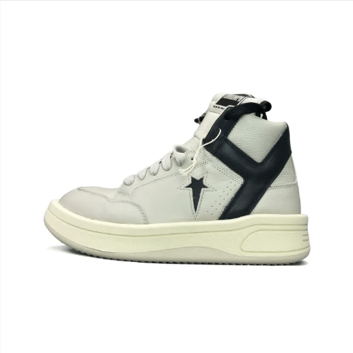 Rick Owens Rick Owens mid-top sneakers black and white Size US 11.5 / EU 44-45 - 1 Thumbnail