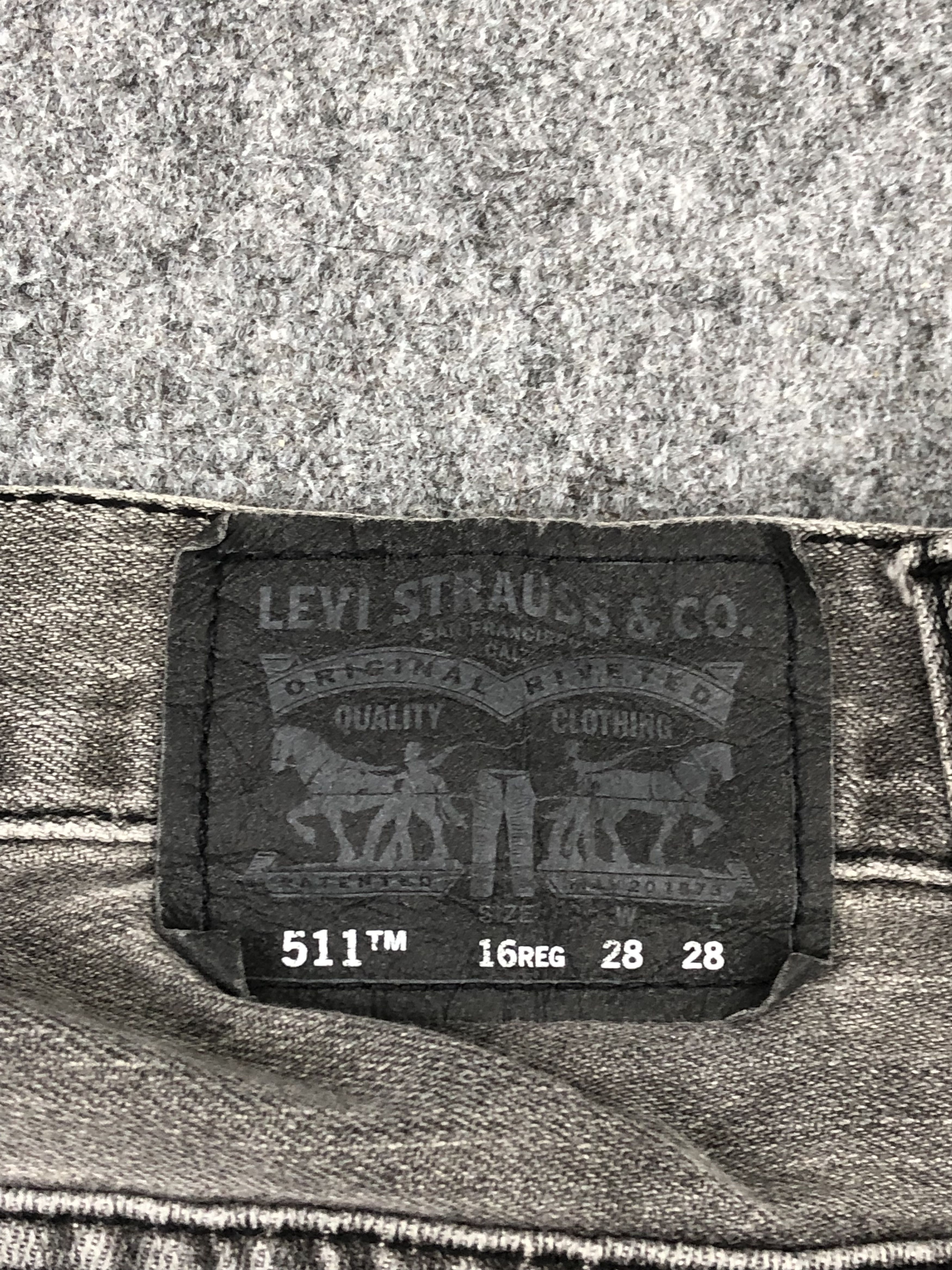 Levi's Vintage Levis 511 Faded Black Jeans DPP0245 Size US 30 / EU 46 - 5 Thumbnail