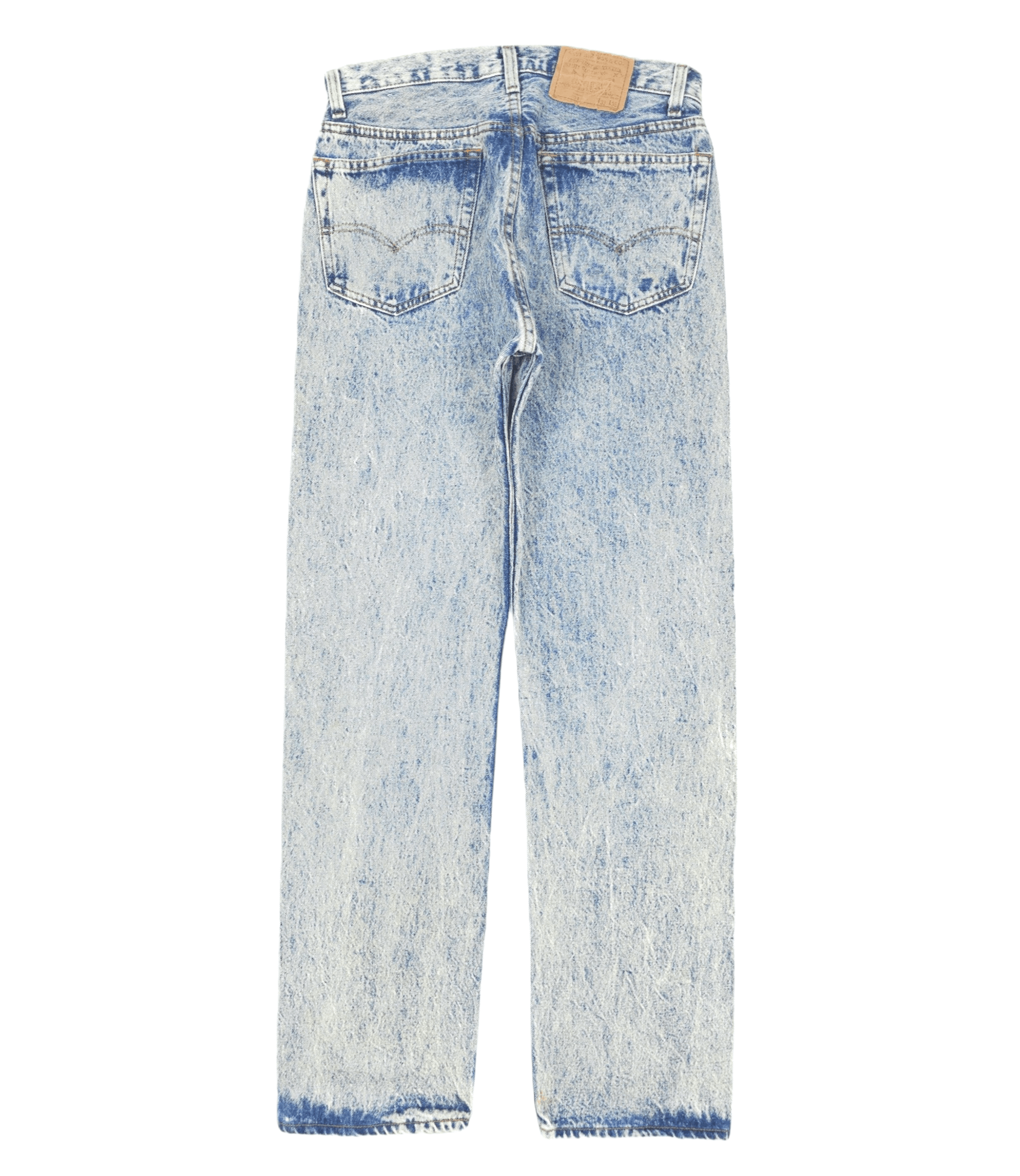 Levi's × Levi's Vintage Clothing × Vintage 💎 33/34 Vintage 90's Levi's 501 Acid Washed Straight Jeans Size US 33 - 2 Thumbnail