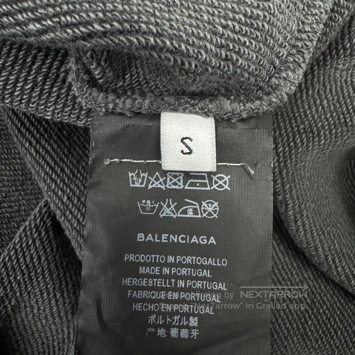 Balenciaga Balenciaga Washed Black Hoodie. Size US S / EU 44-46 / 1 - 4 Thumbnail