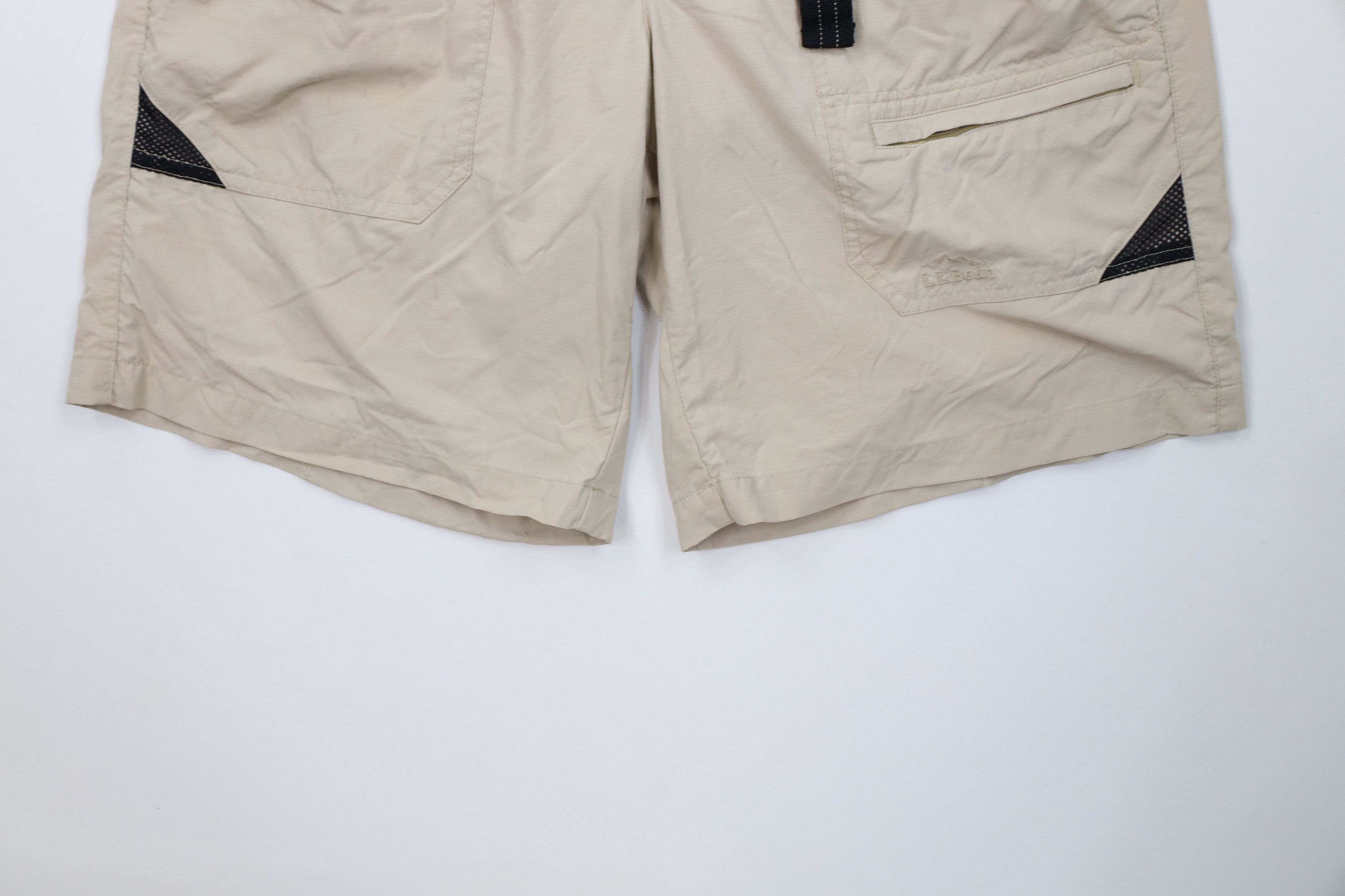 L.L. Bean Vintage LL Bean Spell Out Belted Lined Trekking Shorts Size US 32 / EU 48 - 4 Thumbnail