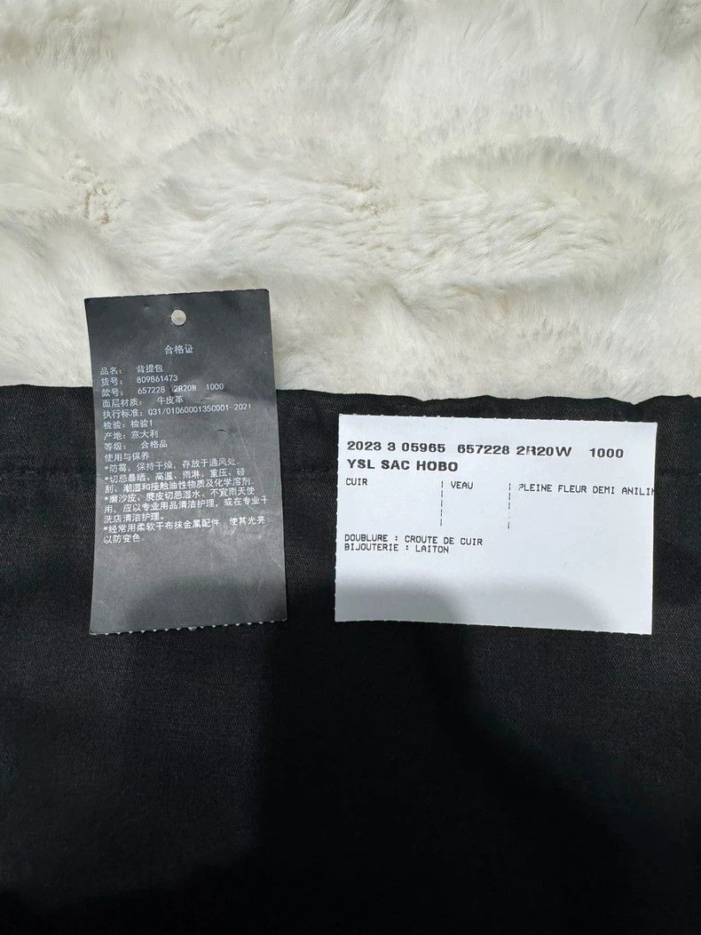 Saint Laurent Paris saint Laurent parisBlack gold hobo underarm bag 2503-Nexta Size ONE SIZE - 3 Thumbnail
