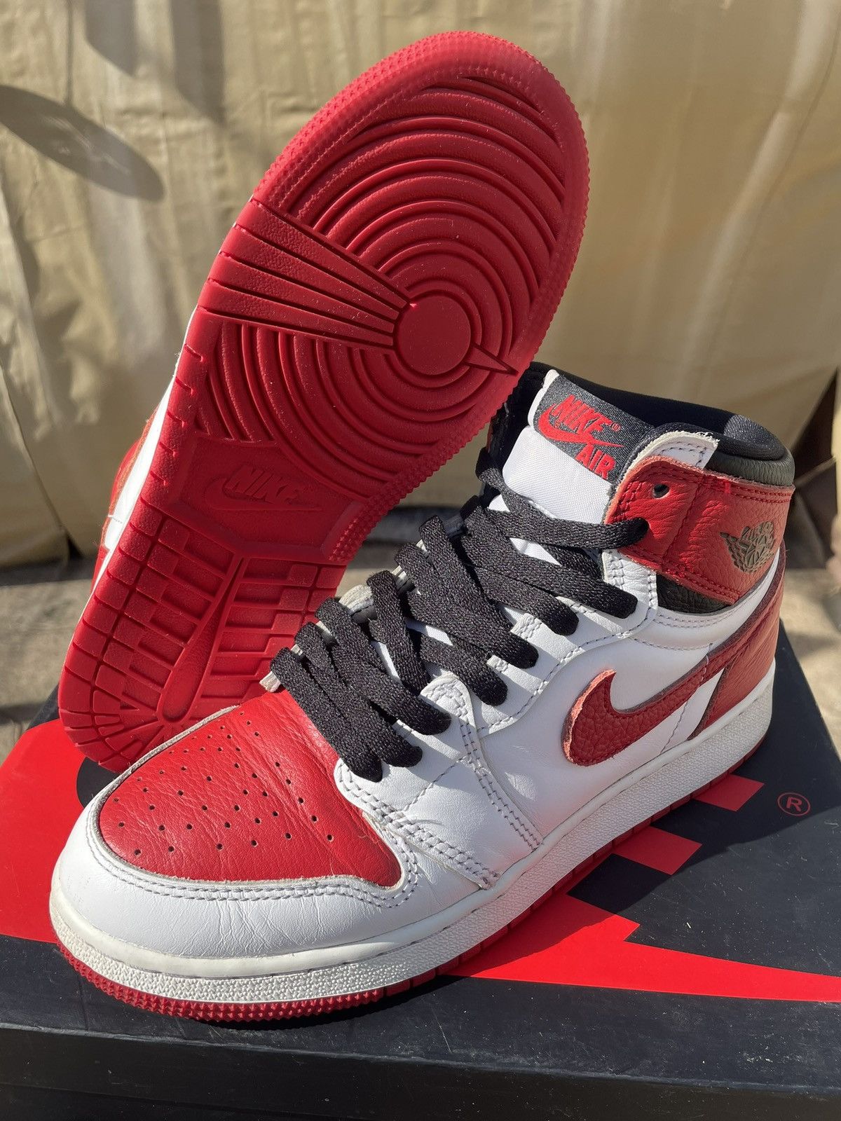 Jordan Brand Jordan 1 Retro High OG Heritage Size US 6.5 / EU 39-40 - 3 Thumbnail