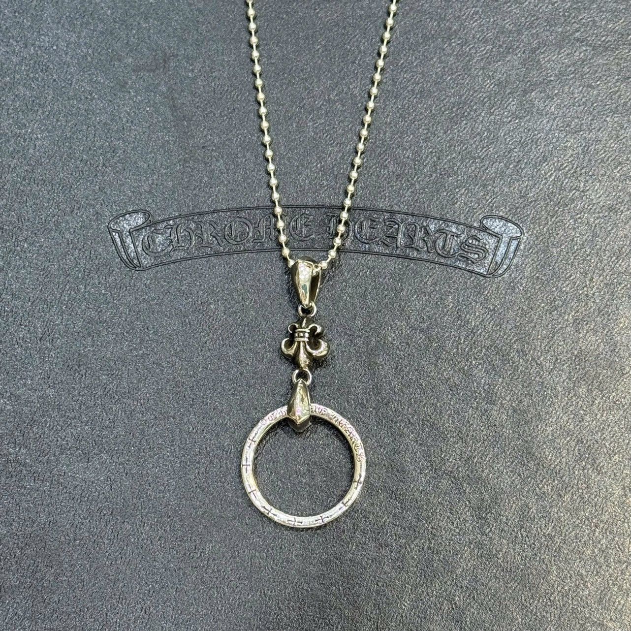 Chrome Hearts Chrome Hearts Ball Chain Necklace Silver Fleur Size ONE SIZE - 1 Thumbnail