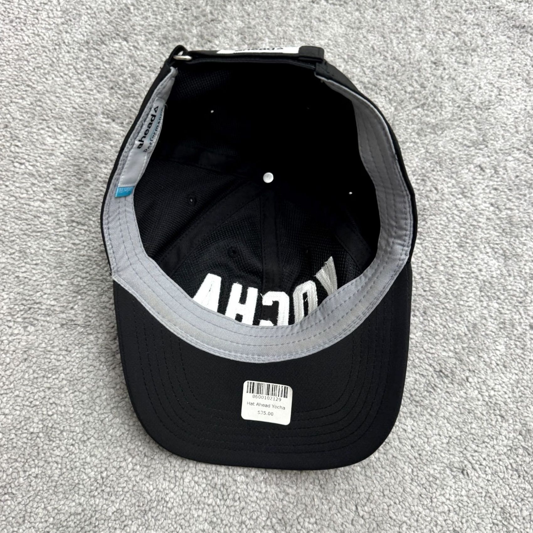 Vintage Ahead Womens Performance Running Hat Cap Adjustable Black Logo Outdoor Sports USA Size ONE SIZE - 6 Thumbnail