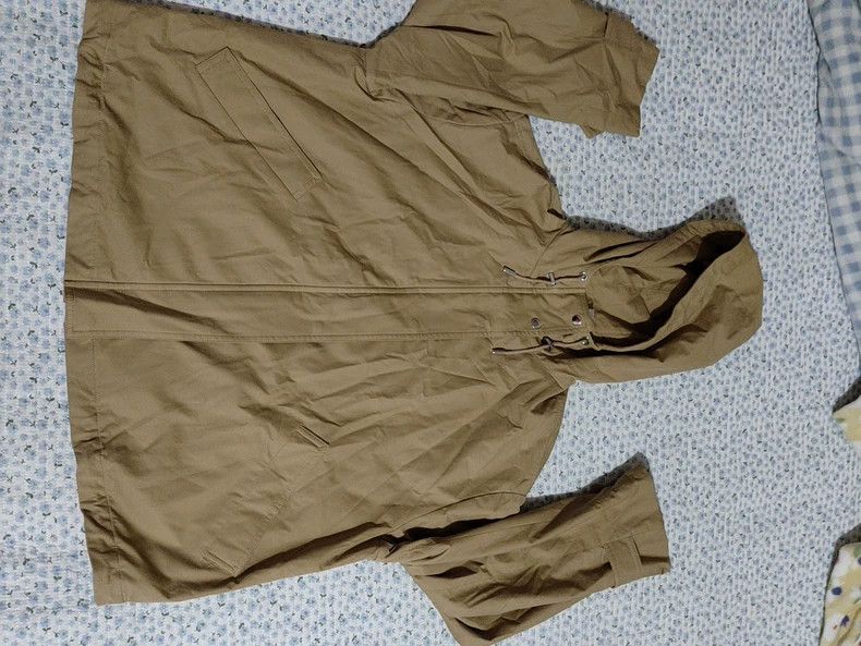 LORO PIANA Khaki hooded jacket