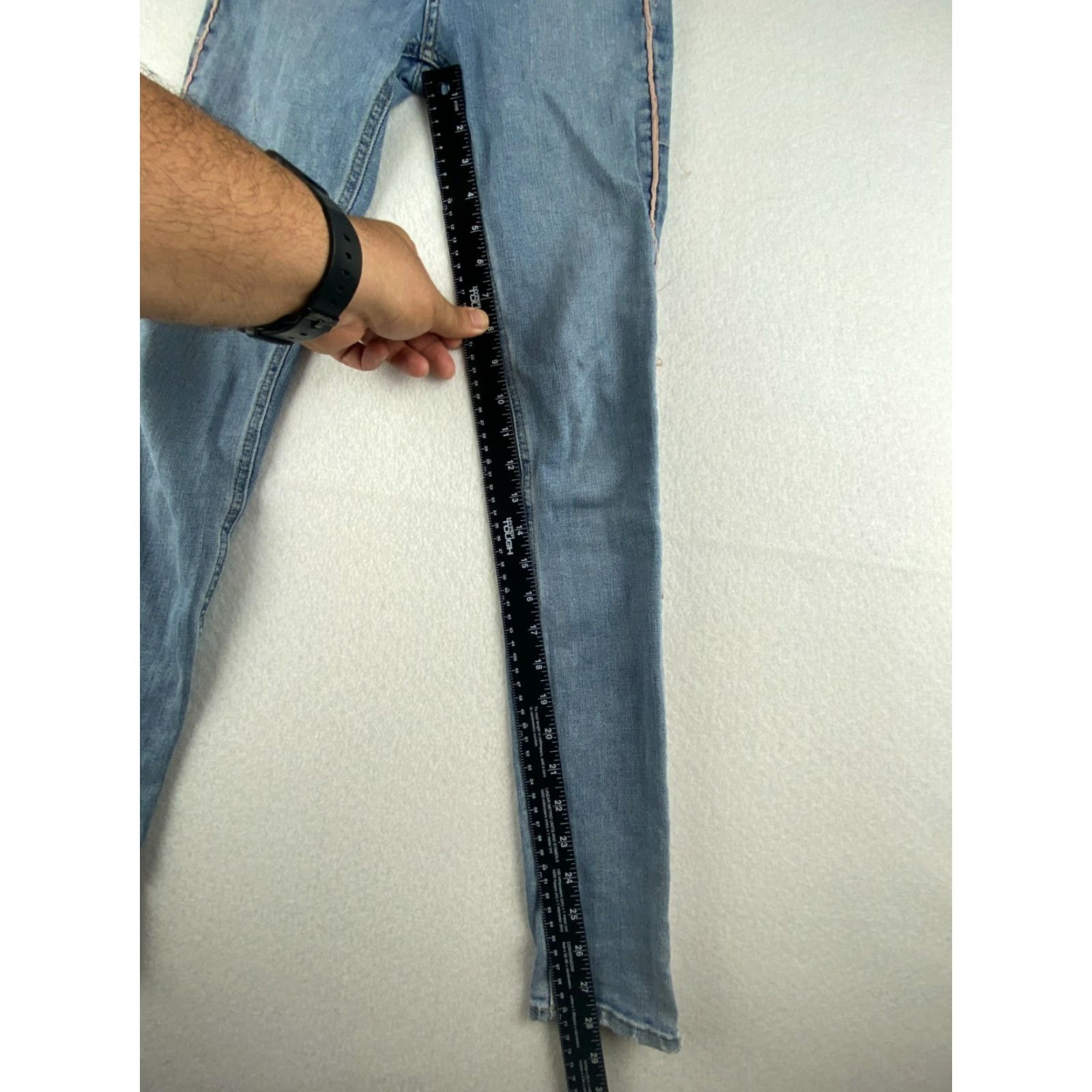 Rag & Bone Rag & Bone High Rise Skinny Jeans Womens 24 Blue Denim USA Made Distressed Jeans Women 24 Blue Distressed Denim Modern 90s Mens? Size 42" / US 20 - 6 Thumbnail