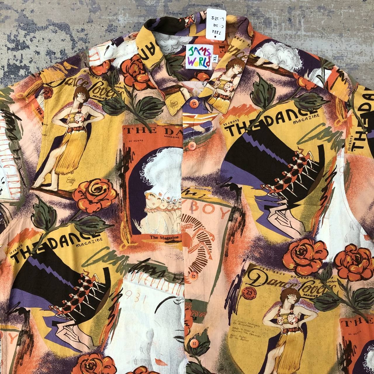 Jams World × Playboy T332 VTG JAMS WORLD X PLAYBOY DANCE BOWLING SHIRTS Size US XL / EU 56 / 4 - 4 Thumbnail