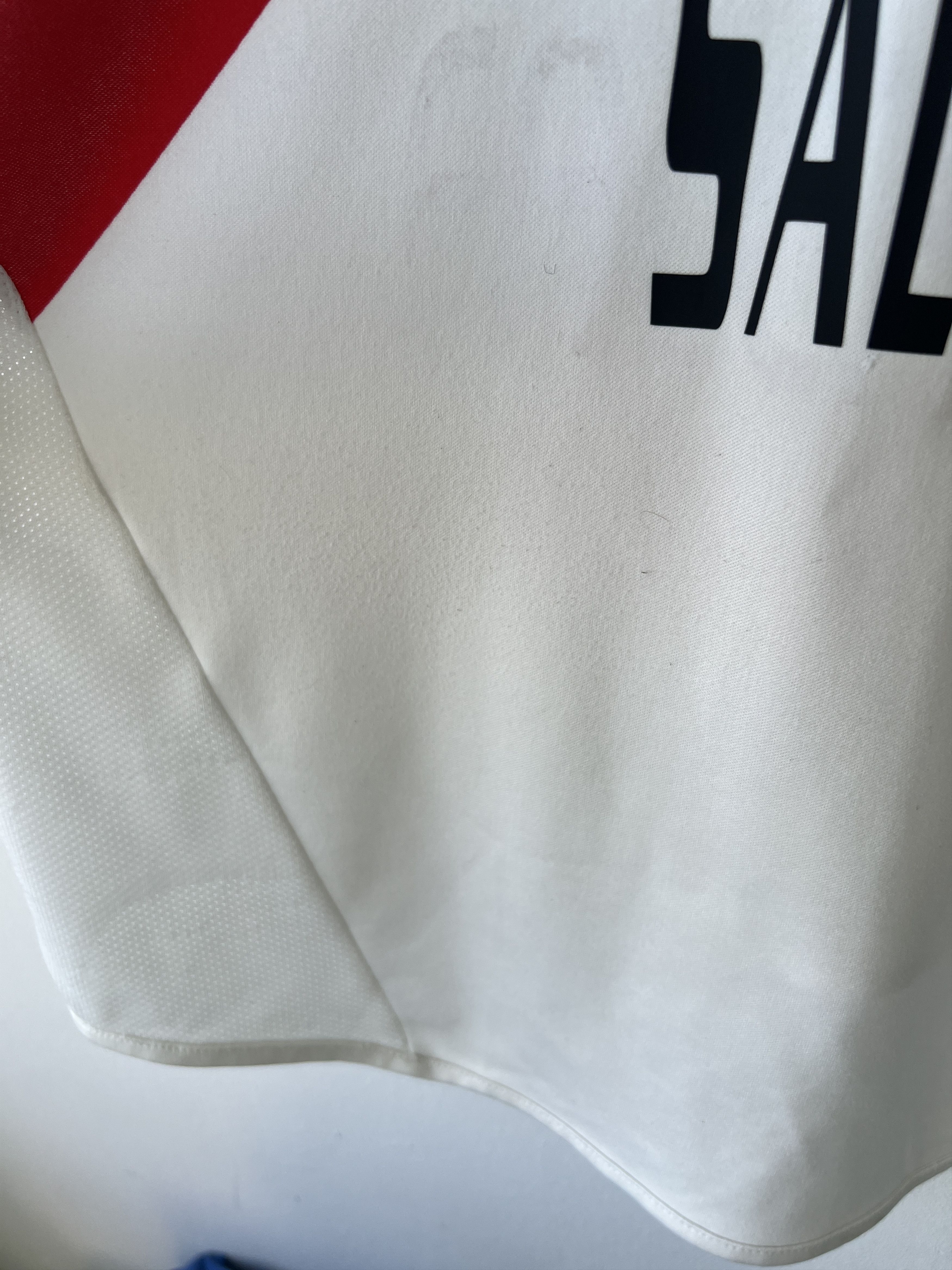 Adidas (M fits L) River Plate 2004-05 Home Kit Salas #11 Size US M / EU 48-50 / 2 - 13 Thumbnail