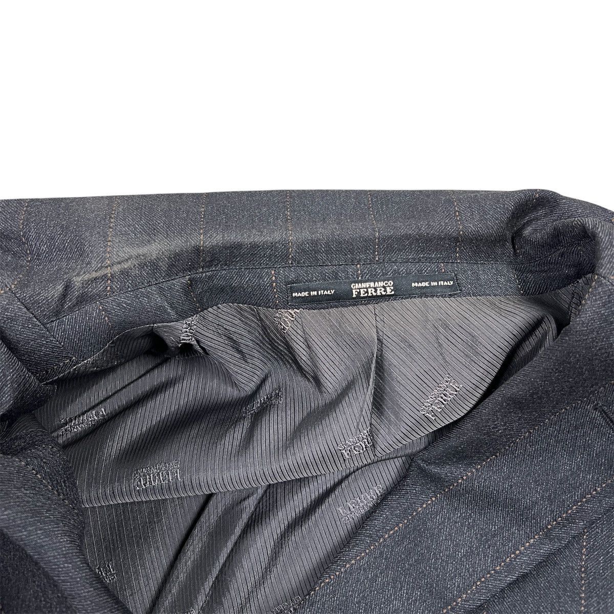 Gianfranco Ferre Gianfranco Ferré Men’s 2-Piece Suit Charcoal Pinstripe Wool Size 46R - 10 Thumbnail
