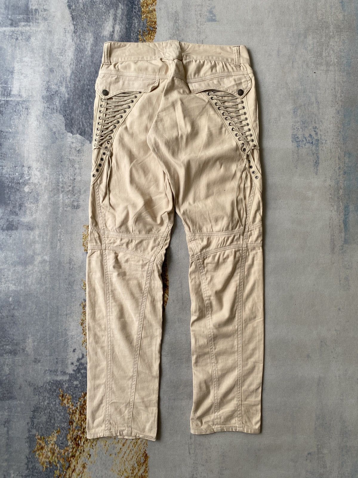 Japanese Brand × Le Grande Bleu (L.G.B.) × Tornado Mart 2000s - Cook Jeans Pant Laces Back Pocket Design Size US 30 / EU 46 - 4 Thumbnail