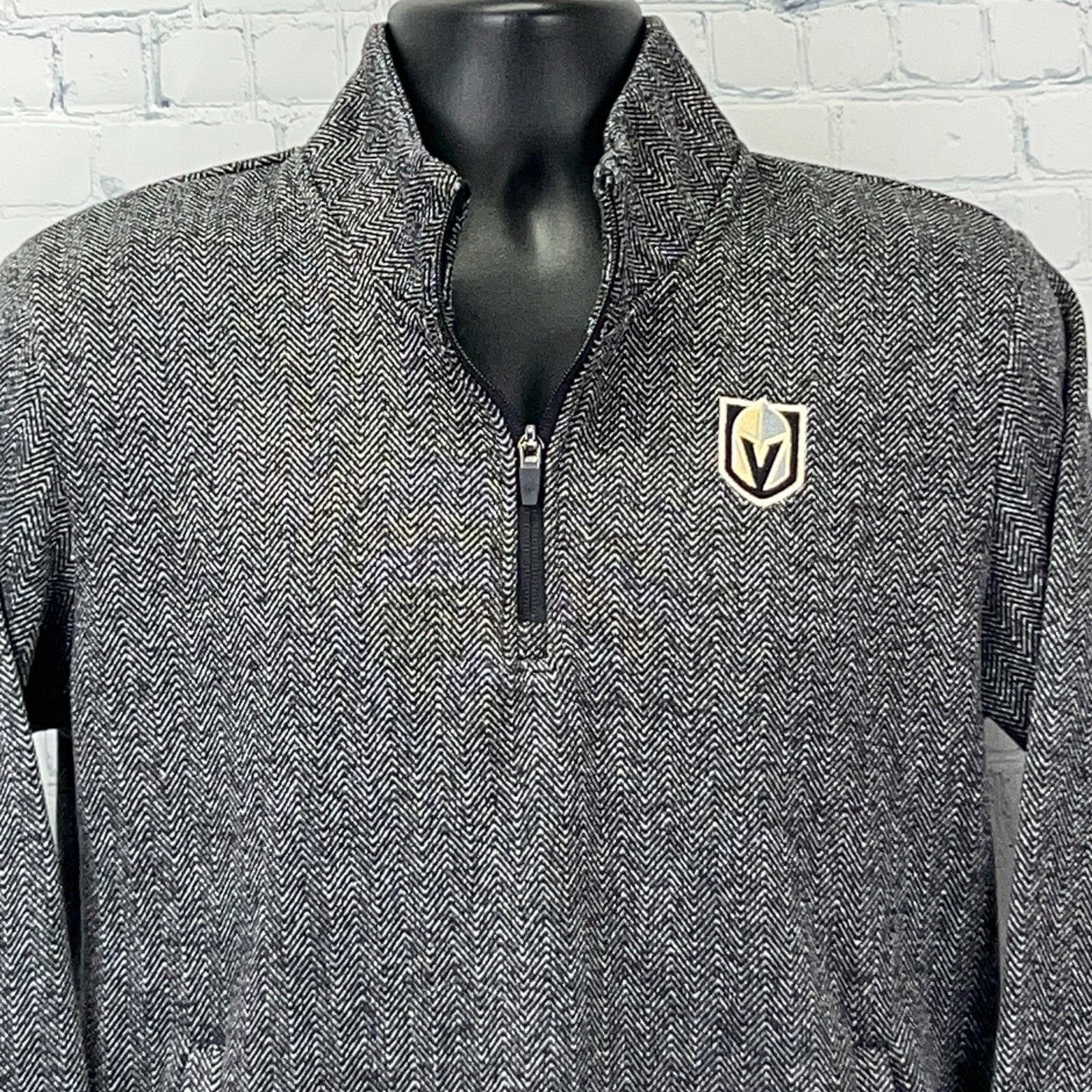 NHL Las Vegas Golden Knights 1/4 Zip Sweater Gray Womens M Size M / US 6-8 / IT 42-44 - 1 Thumbnail