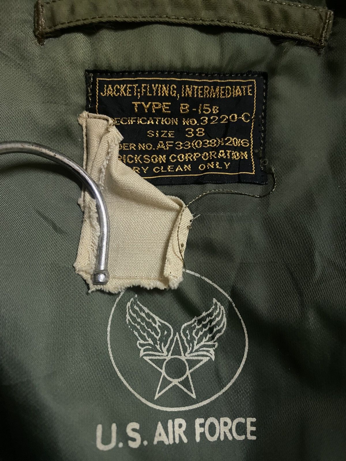 Buzz Rickson's Buzz Rickson’s US Army B-15B Olive Flight Bomber Jacket Size US M / EU 48-50 / 2 - 11 Thumbnail