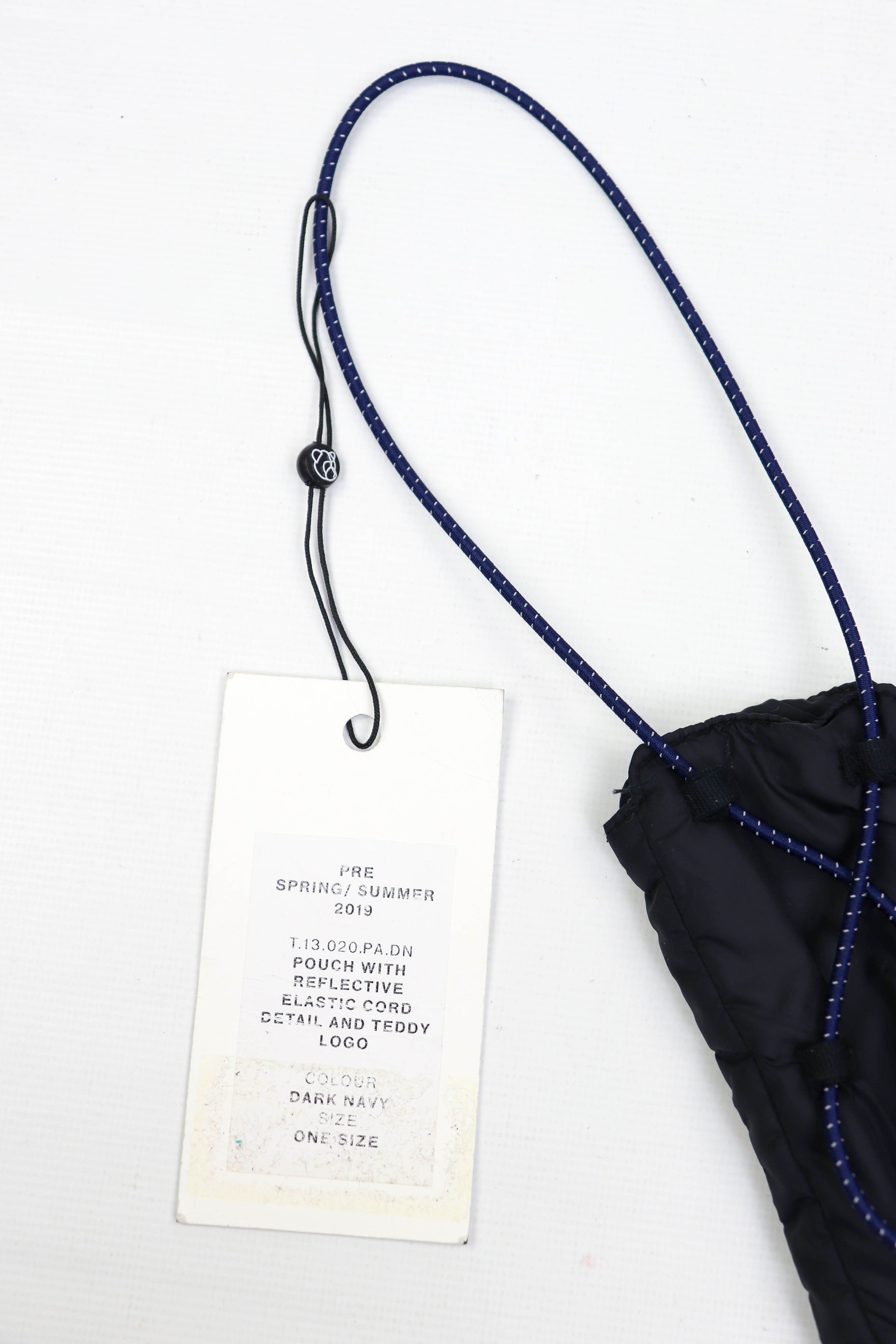 Tonsure Tonsure S/S 2019 Dark Navy Elastic Cord Detail Pouch Size ONE SIZE - 5 Thumbnail