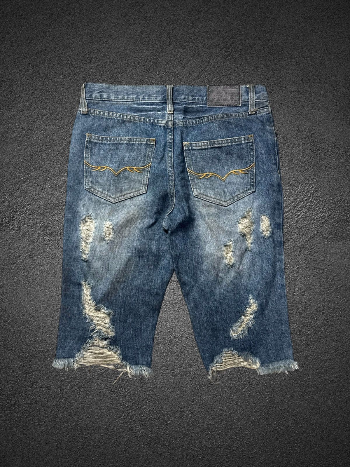If Six Was Nine FUGA Distressed Denim Shorts Lgb Goa Styled Size US 30 / EU 46 - 2 Thumbnail