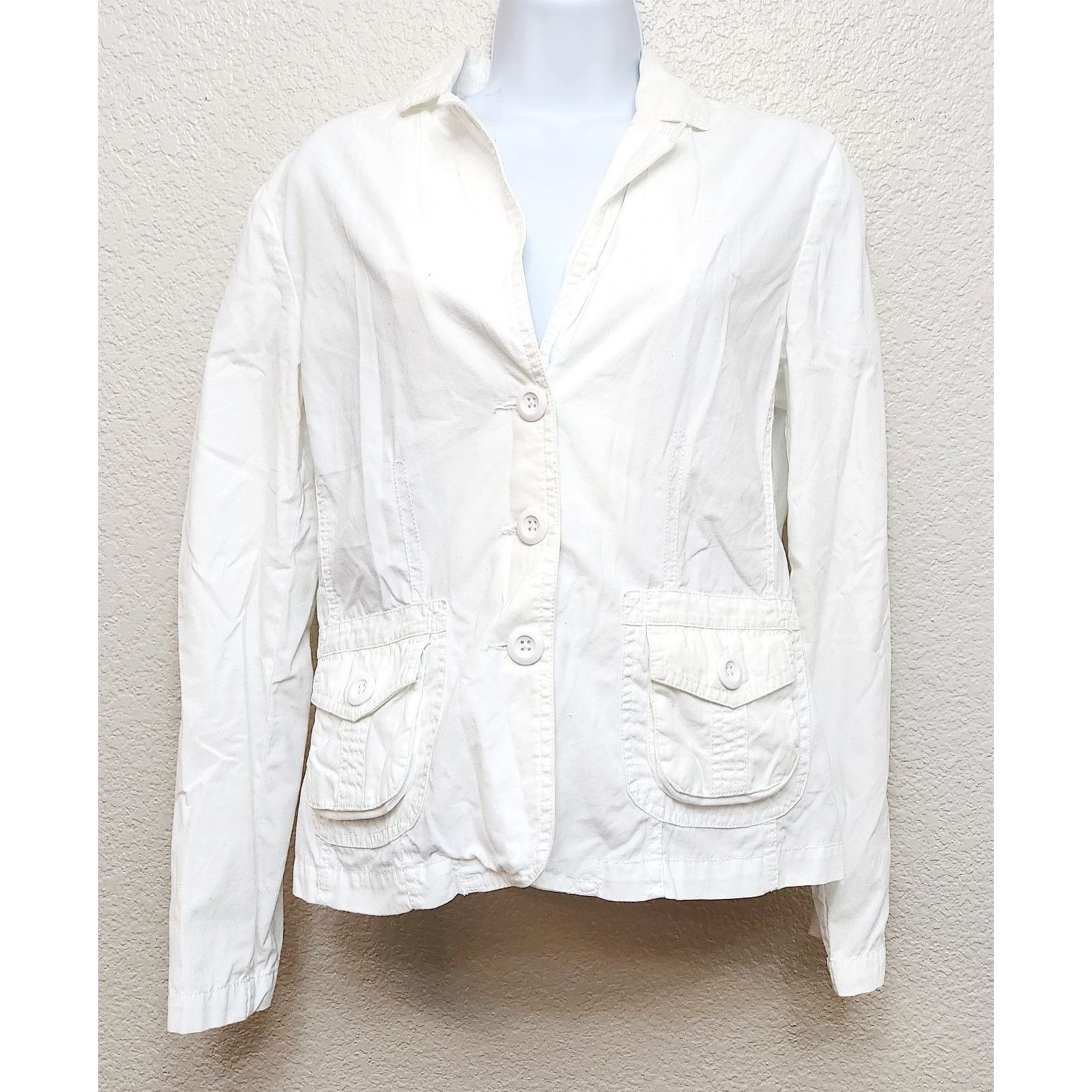 Other Classic Blues White 3 Button Notched Collar Blazer Small Size S / US 4 / IT 40 - 1 Thumbnail
