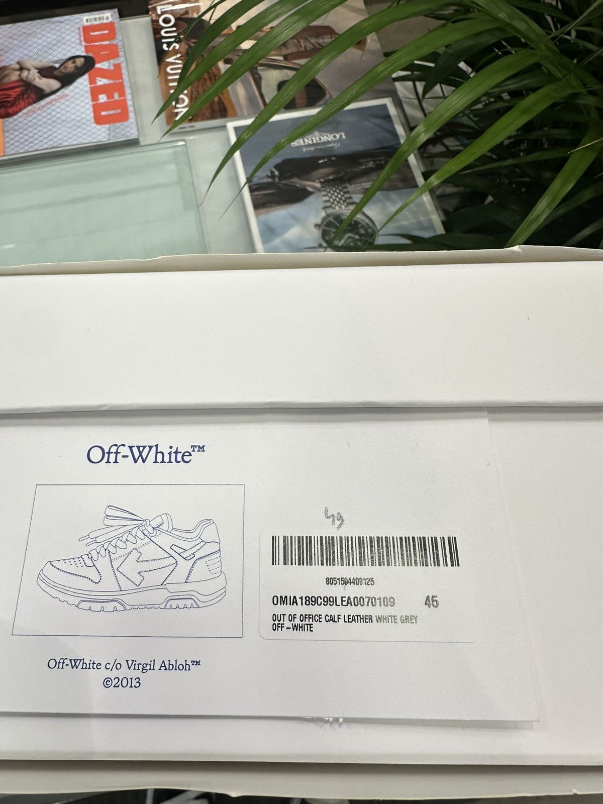 Off-White OFF-WHITE - Out of Office White Grey Sneakers Size US 12 / EU 45 - 7 Thumbnail