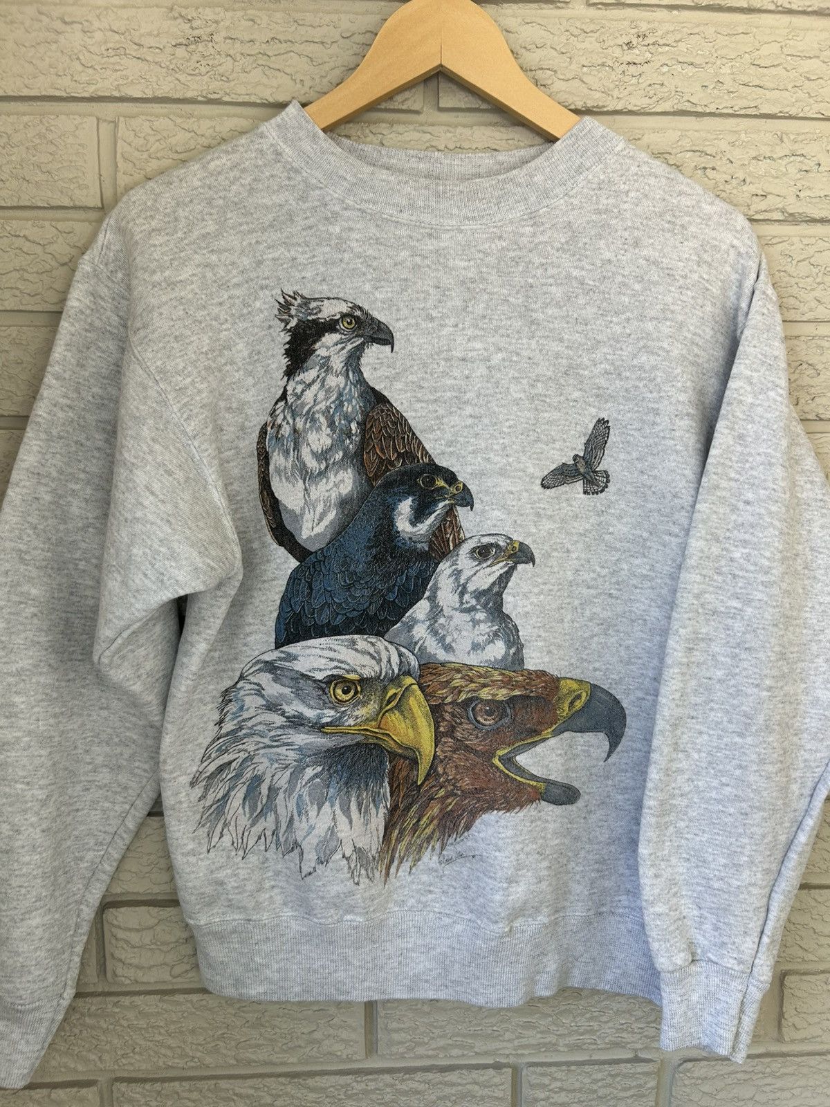 Vintage Vintage 90s Eagle Bird Crewneck Size US S / EU 44-46 / 1 - 2 Thumbnail