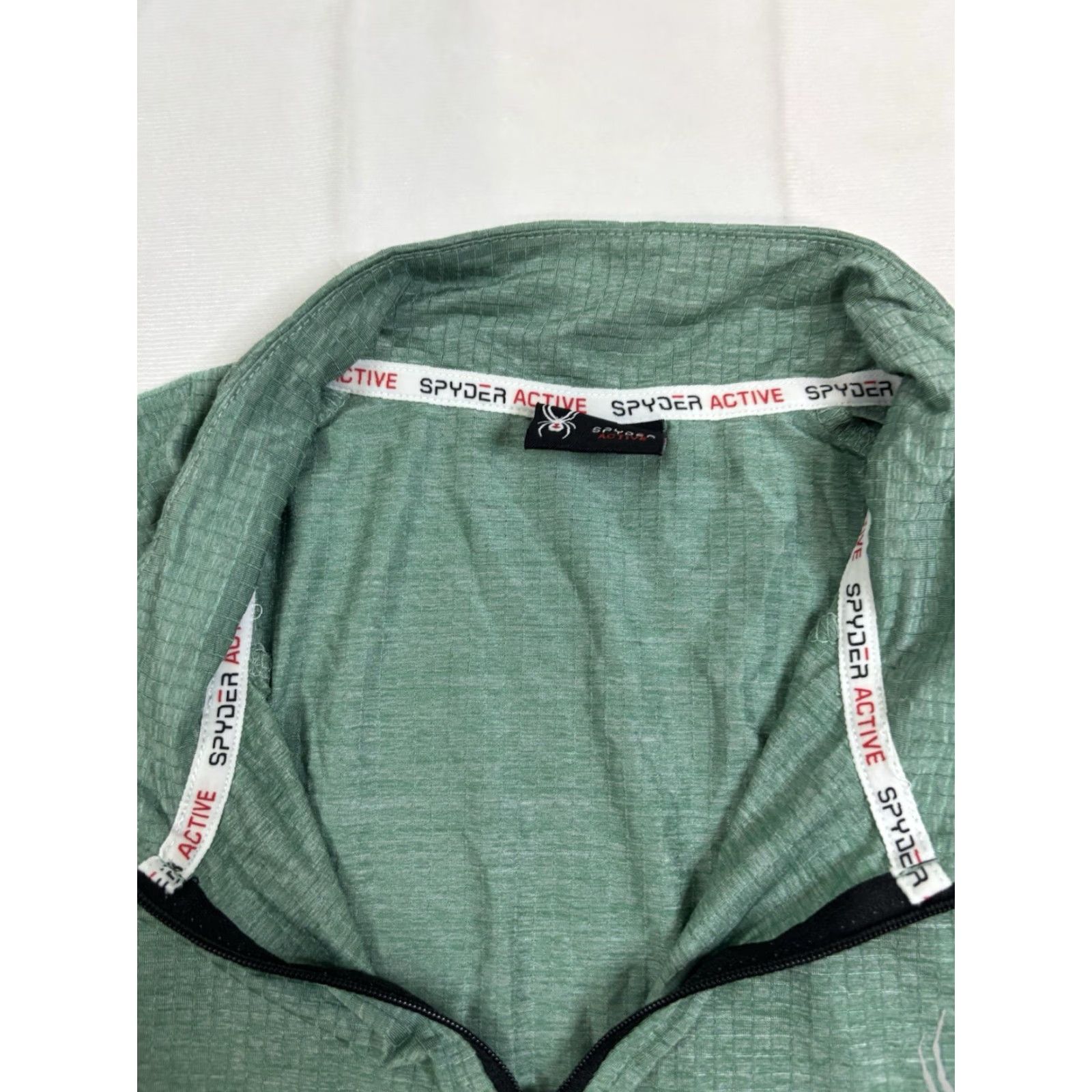 Spyder Spyder Active Pullover Mens Large Green ProWB Stretch Athletic Quarter Zip Top Size US L / EU 52-54 / 3 - 3 Thumbnail