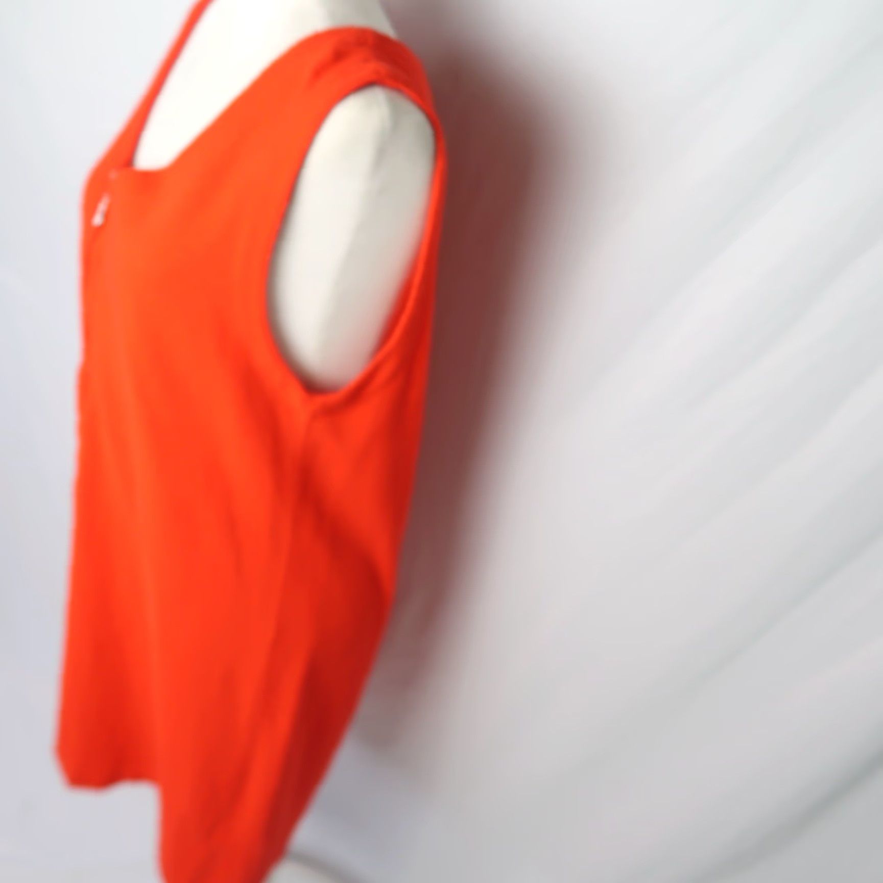 Vintage VINTAGE 90s Only bright orange knit zip front mini jumper dress M Clothing/Bohemian style? (But must use only original words). Size M / US 6-8 / IT 42-44 - 3 Thumbnail