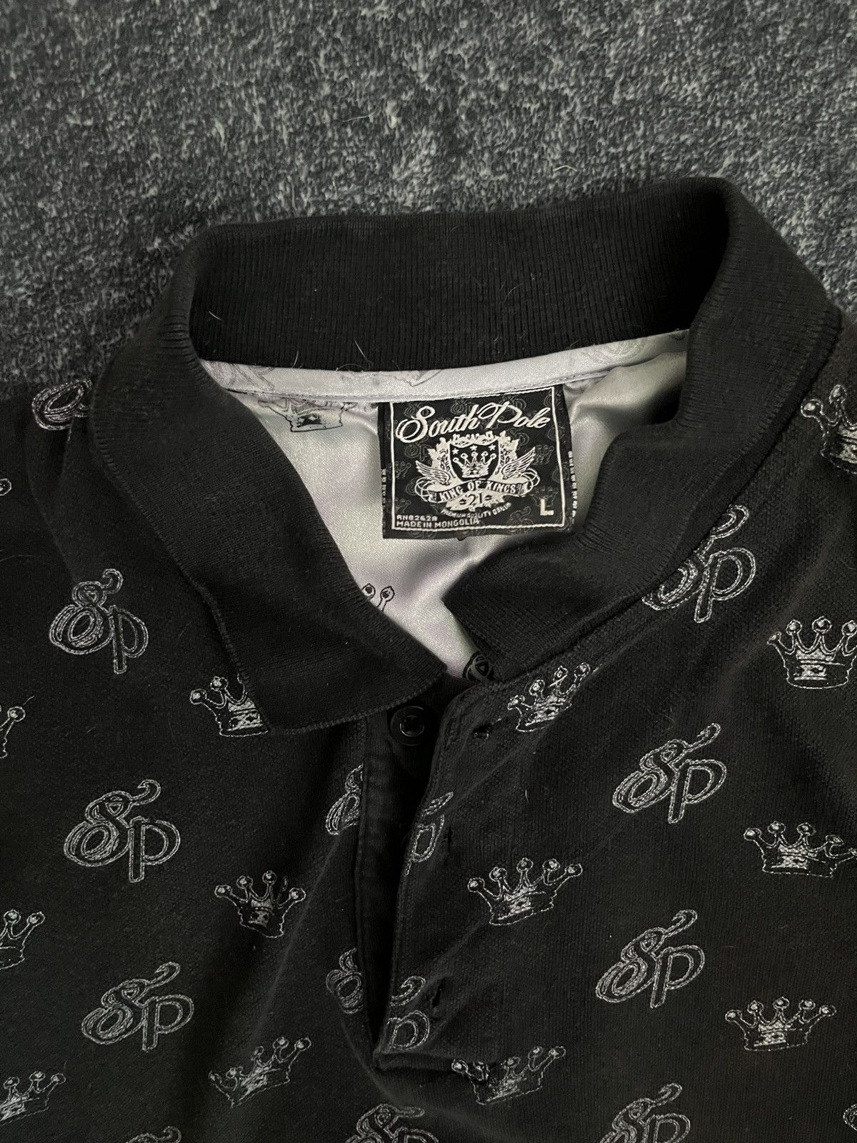Affliction × Southpole × Vintage Southpole Patterned Polo Size US L / EU 52-54 / 3 - 2 Thumbnail