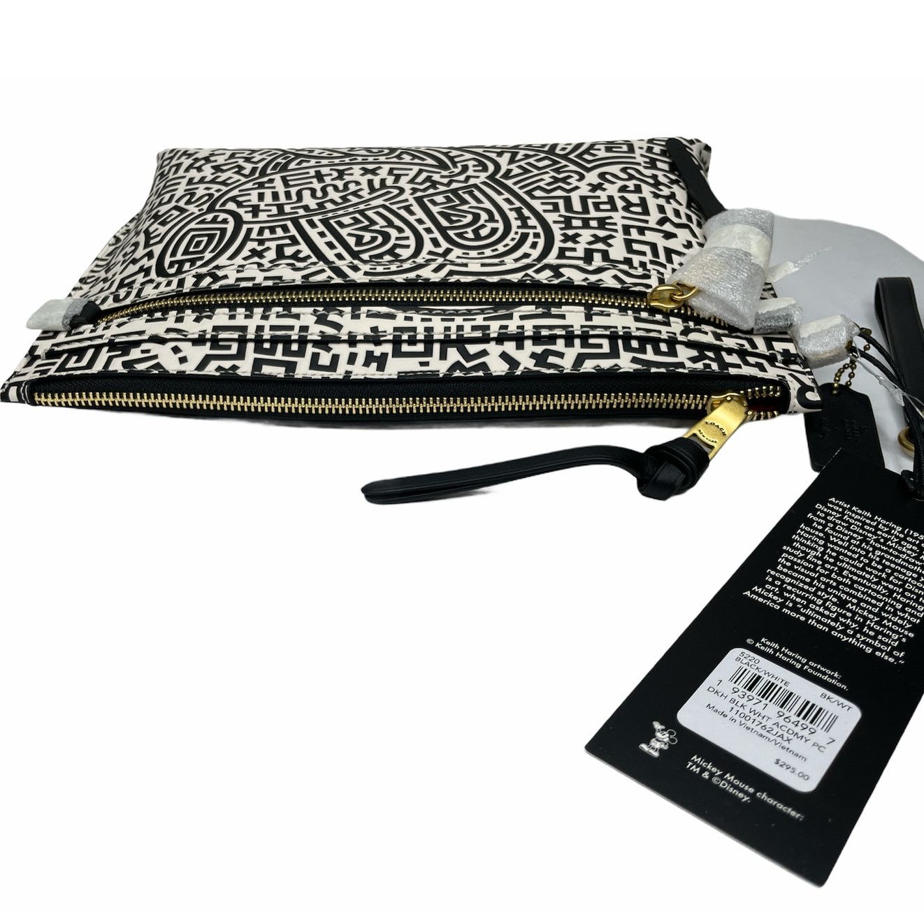 Coach Coach Mickey Mouse Keith Haring Academy Pouch Bag Size ONE SIZE - 3 Thumbnail