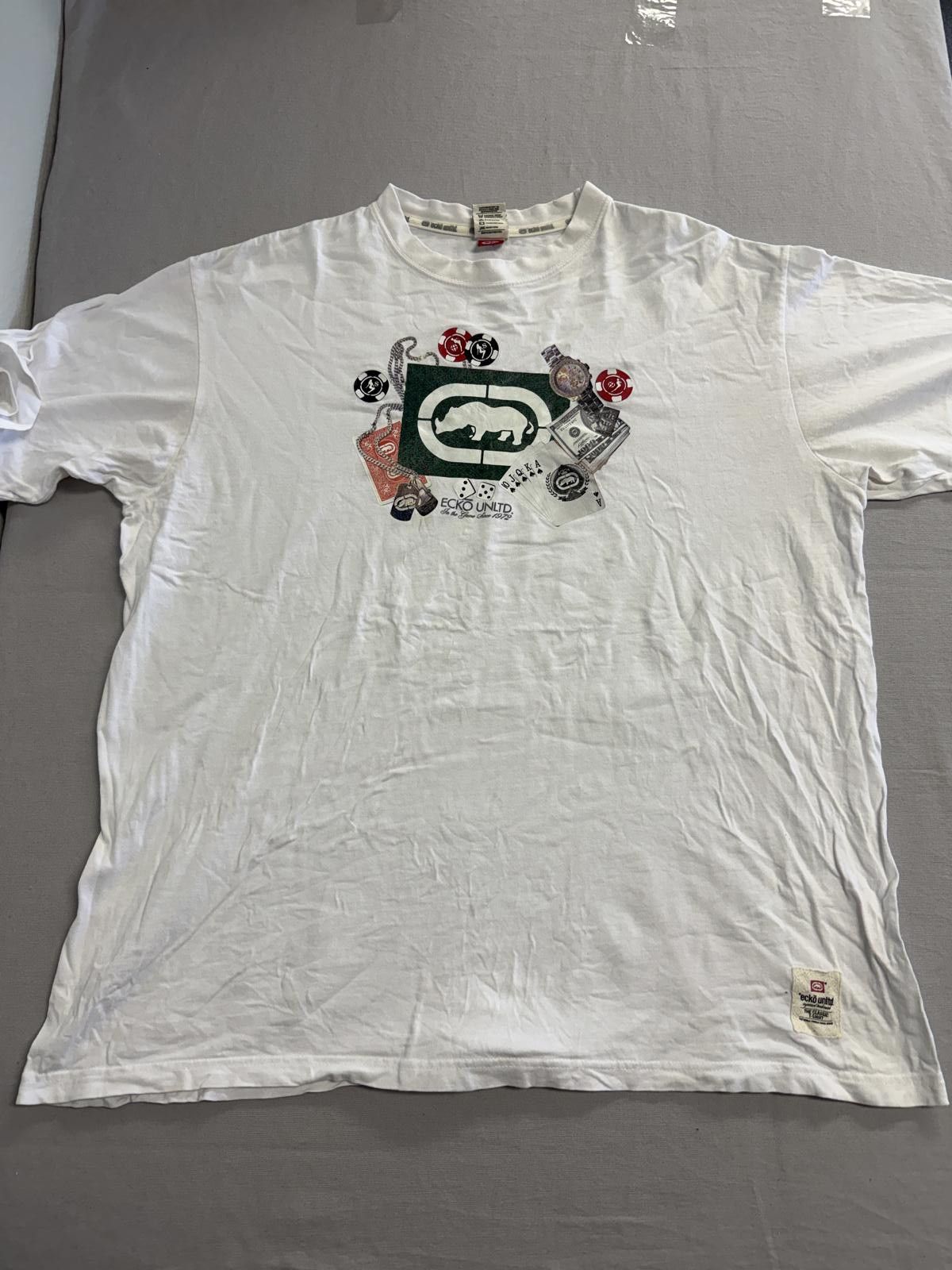 Ecko Unltd. Ecko Unltd T-shirt Gambling Tee Dice, Poker, Royal Flush 2XL Size US XXL / EU 58 / 5 - 2 Thumbnail
