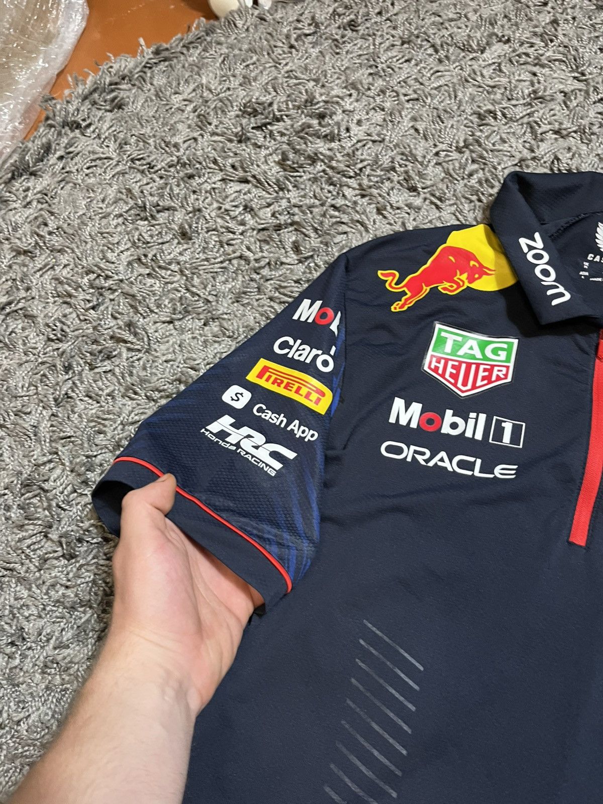 Red Bull CASTORE RED BULL RACING FIRELLI POLYESTER T-SHIRT Size US L / EU 52-54 / 3 - 5 Thumbnail