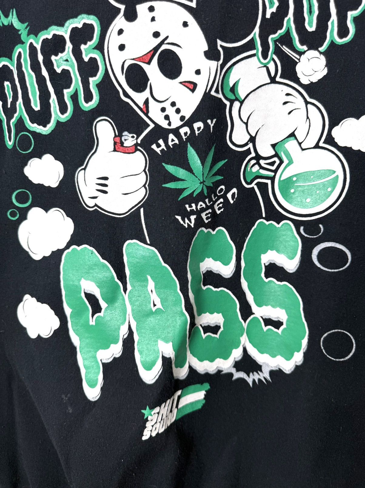 Rap Tees 💥90’s Rare! Vintage Puff Puff Weed Marijuana Sweatshirt Size US M / EU 48-50 / 2 - 4 Thumbnail