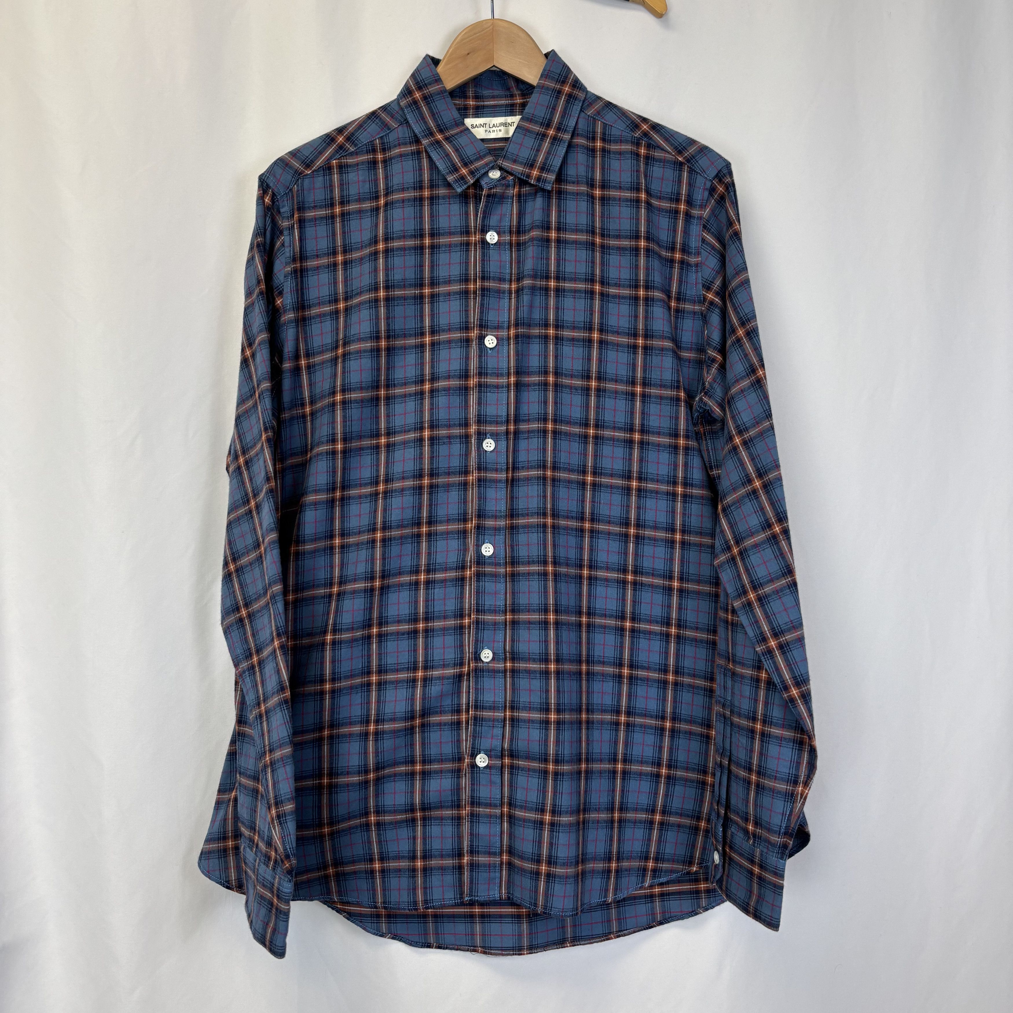 Saint Laurent Paris Saint Laurent Checkered Shirt Size US L / EU 52-54 / 3 - 1 Thumbnail