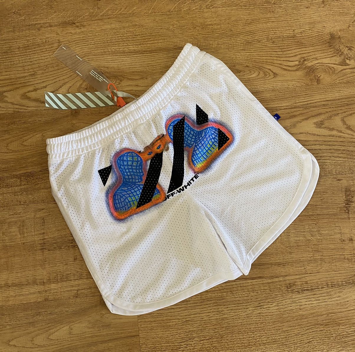 Off-White Off White Virgil Abloh Big Logo Shorts x Streetwear Size US 32 / EU 48 - 1 Thumbnail