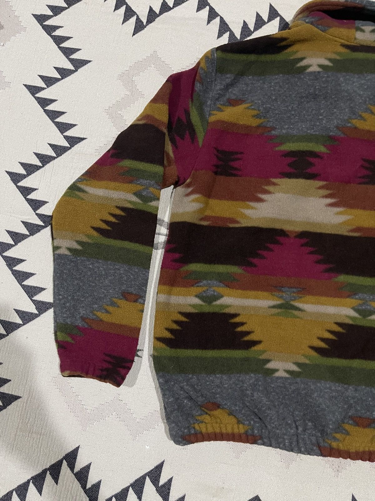 Vintage 1990s LITTLE BIG HORN SHIRT CO.SOUTHWEST PATERN SHAWL COLLAR Size US L / EU 52-54 / 3 - 11 Thumbnail