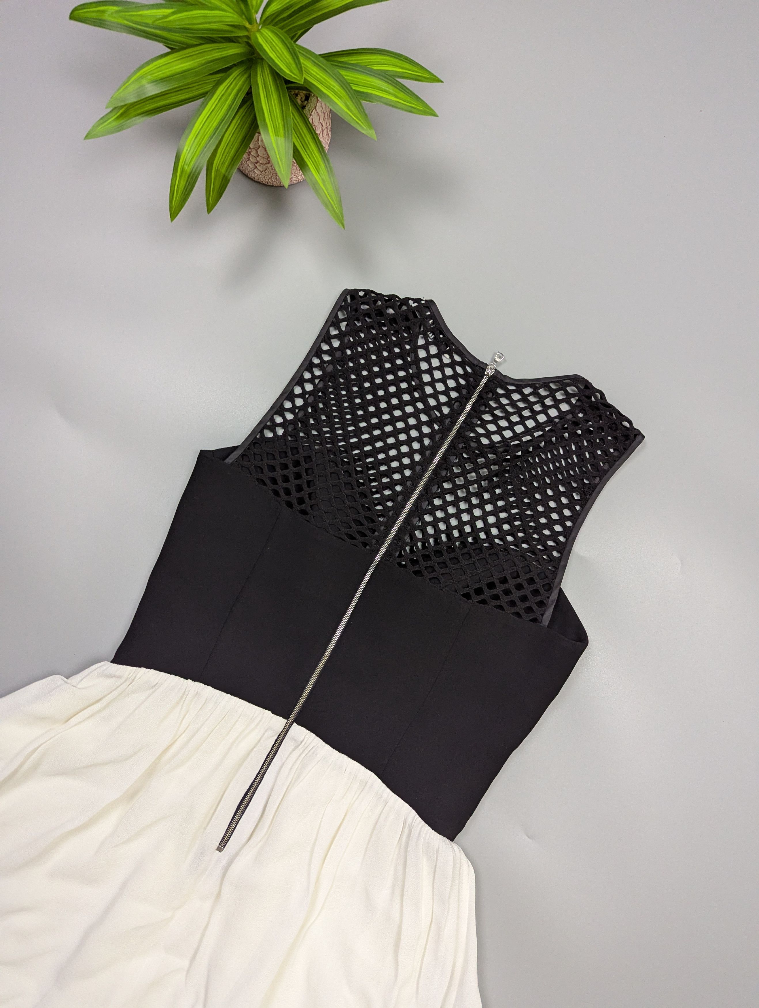 Sandro SANDRO Paris Women’s Black Mesh Cut Out Luxury Mini Dress Size S / US 4 / IT 40 - 13 Thumbnail