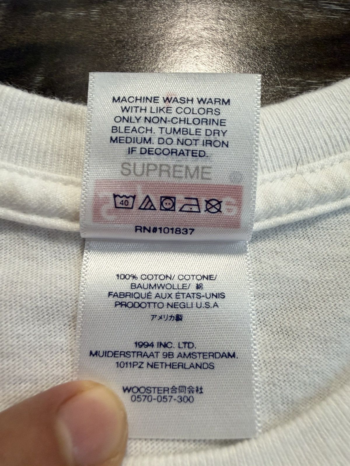 Supreme Supreme SS24 Supreme 30th Anniversary First Tee Size US L / EU 52-54 / 3 - 4 Thumbnail