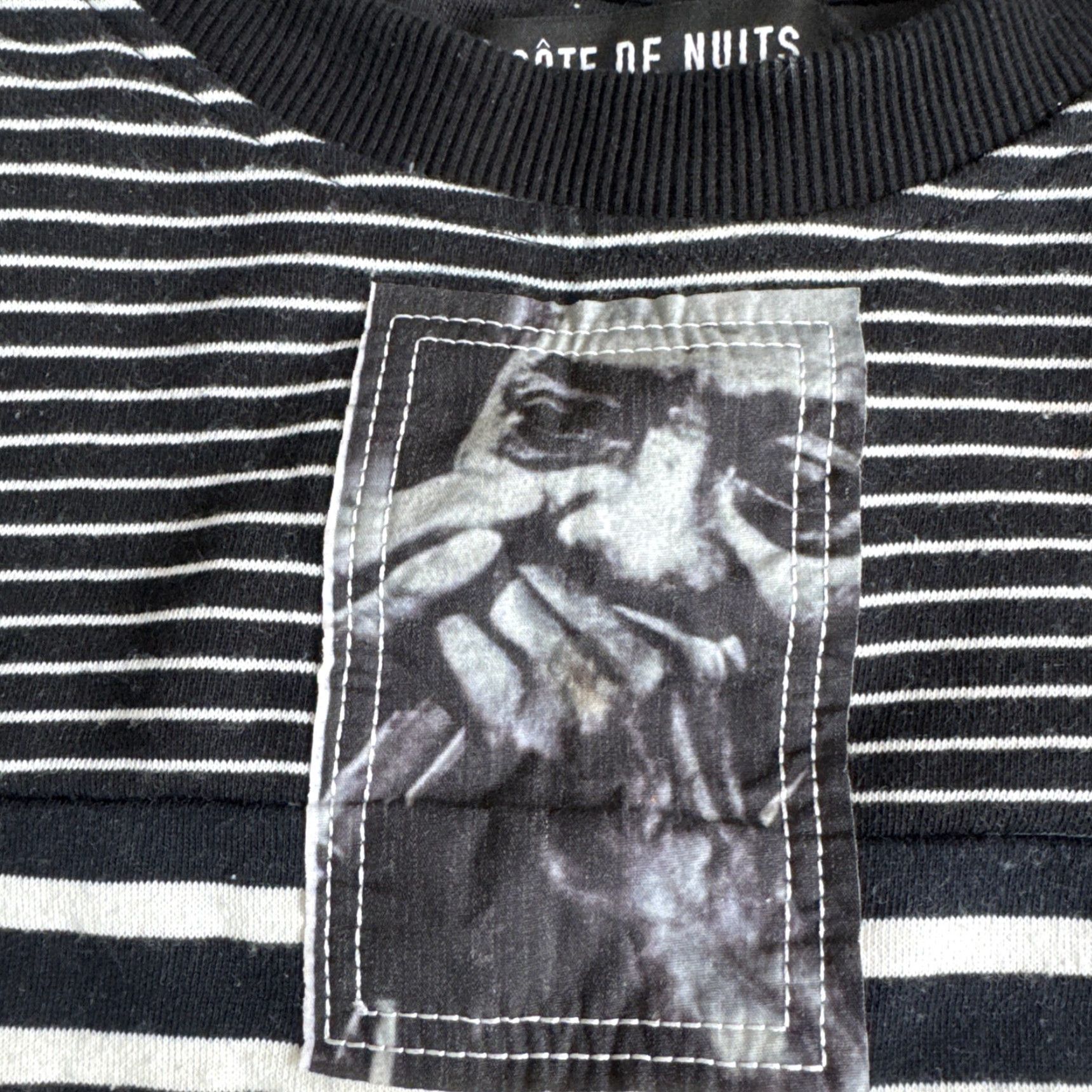 Vintage Côte De Nuits Sweatshirt Striped Black M Men Designer Pullover Size US M / EU 48-50 / 2 - 5 Thumbnail
