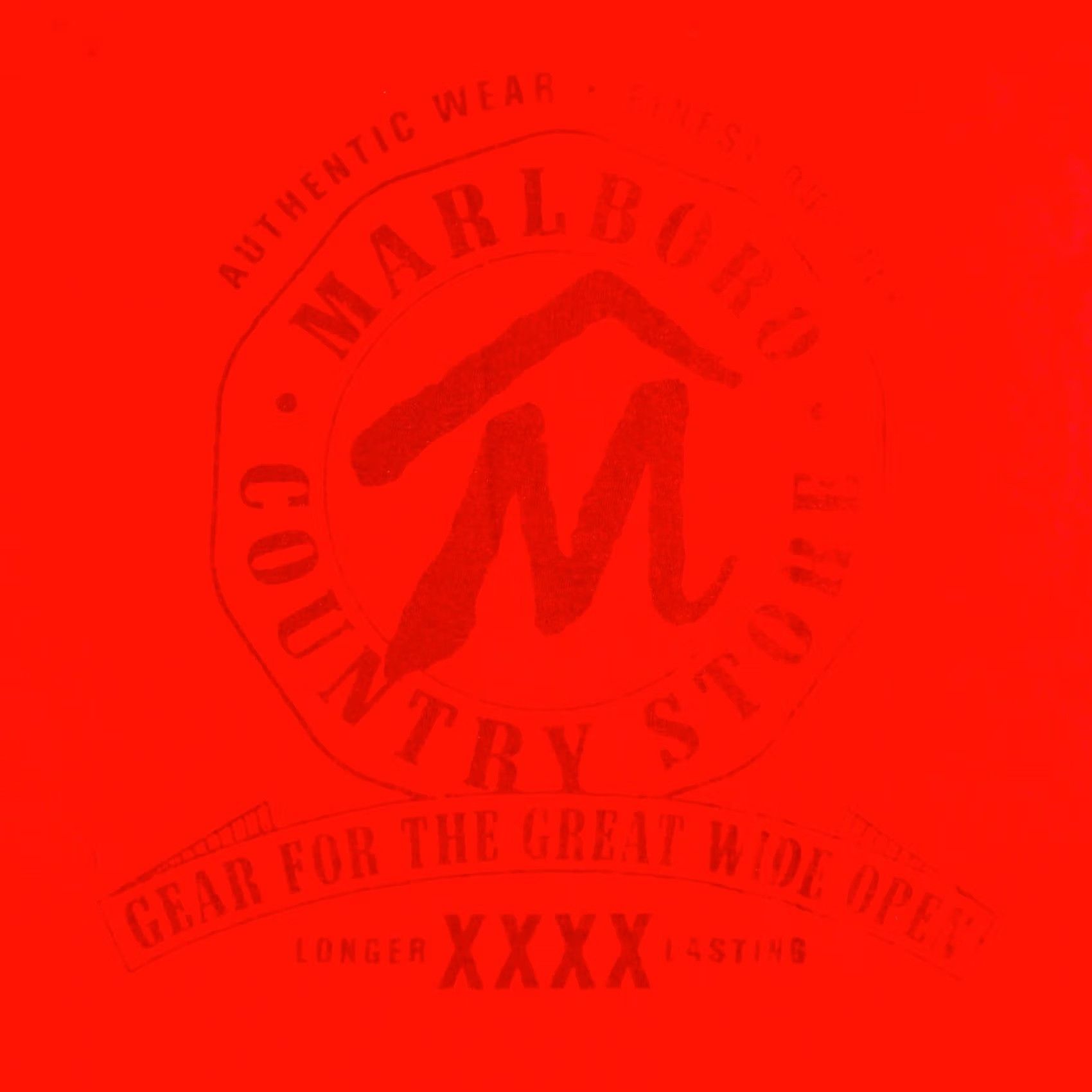 Marlboro VINTAGE Marlboro Men's Crewneck S/S Pocket T-Shirt Red One Size Size US M / EU 48-50 / 2 - 4 Thumbnail