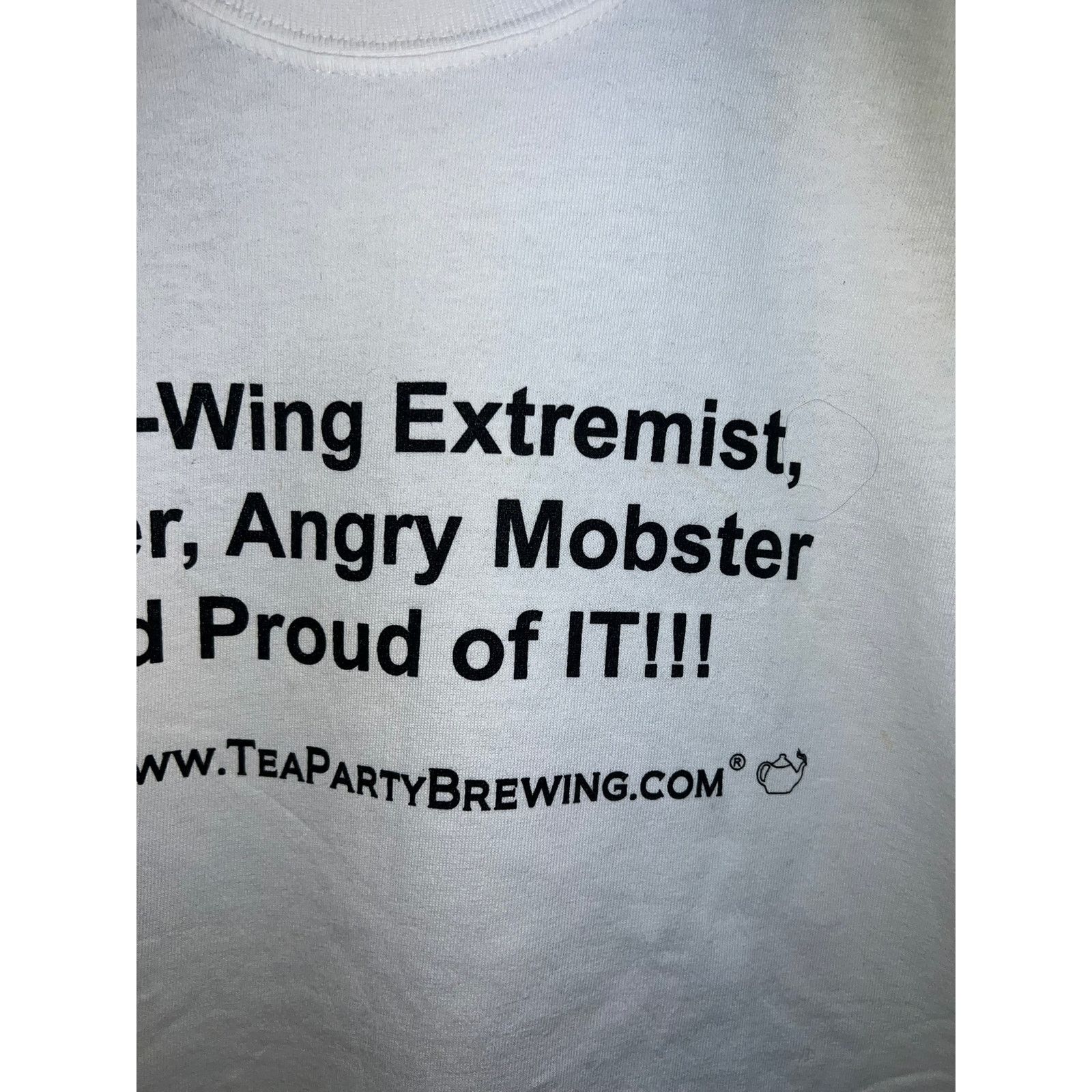 Gildan Tea Party Brewing Shirt Right Wing Extremist Republican XL Size US XL / EU 56 / 4 - 4 Thumbnail