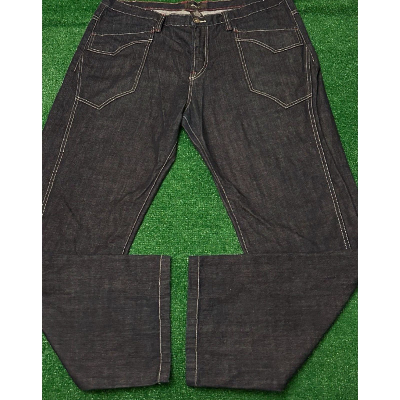 Sean John VINTAGE Sean John Jeans Baggy Hip Hop Skater Punk Grunge VTG Mens 42 Jeans 42x34 Dark Blue Size US 42 / EU 58 - 3 Thumbnail