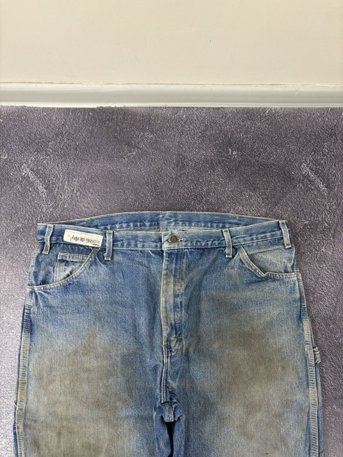 Dickies Vintage Dickies Distressed Denim Blue Hype Baggy Jeans Size US 40 / EU 56 - 11 Thumbnail