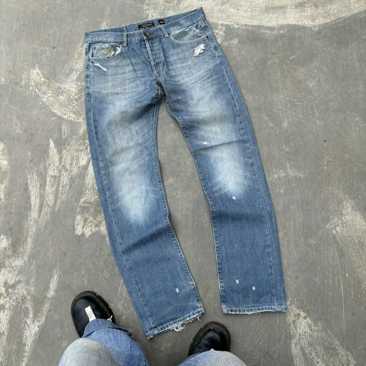 Ed Hardy Crazy Vintage Edhardy Spell Out 🦁 Jeans Size US 36 / EU 52 - 6 Thumbnail