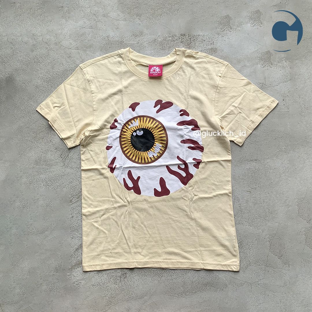 Mishka Large Eyeball Tee in Natural