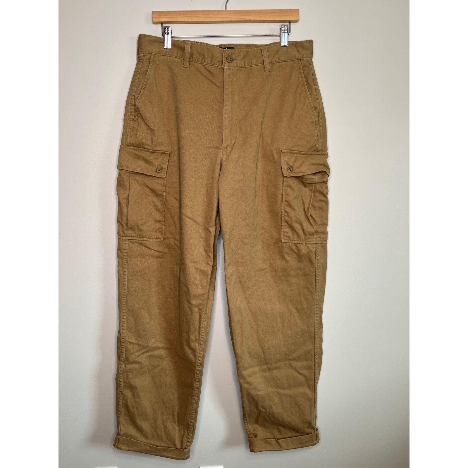 Polo Ralph Lauren Y2K Polo Ralph Lauren Tan USA Paratrooper Cargo Pants 34x30 Size US 34 / EU 50 - 1 Thumbnail