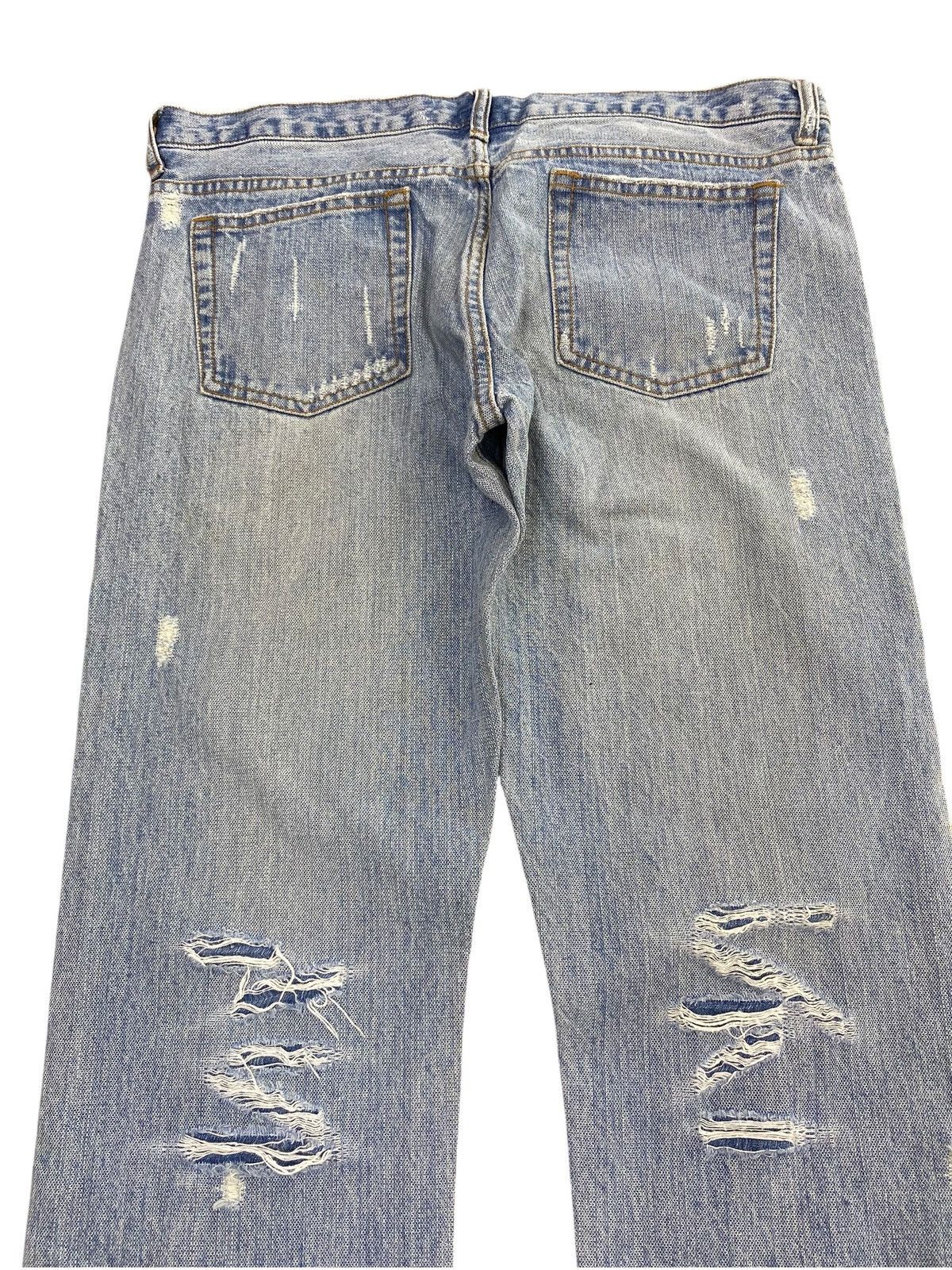 Japanese Brand Japanese Brand Acid Light Wash Style Ripped Style Size US 32 / EU 48 - 4 Thumbnail