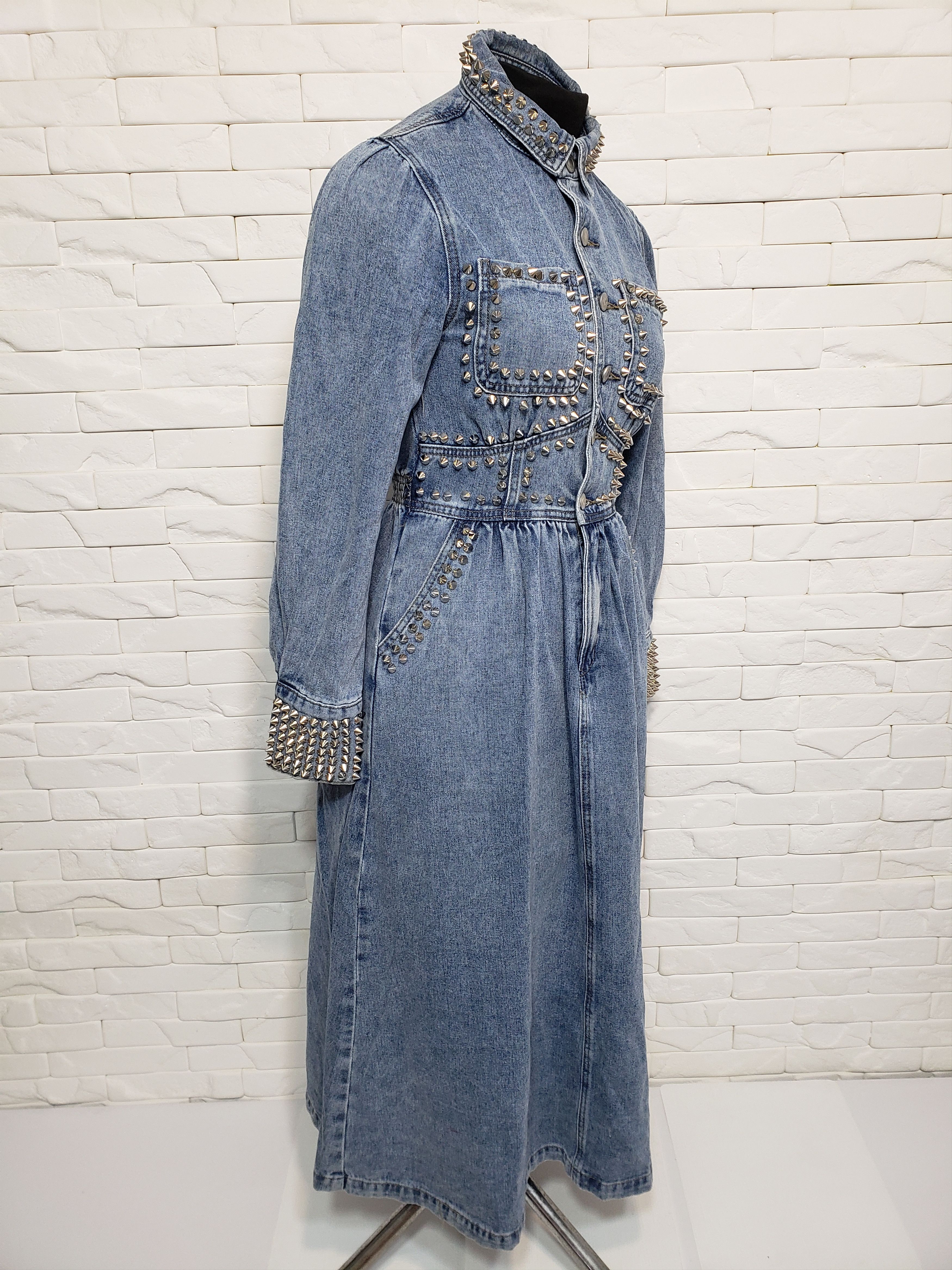 Denim & Co. Women's blue jumpsuit made of wonderful denim. Size 32" / US 10 / IT 46 - 3 Thumbnail