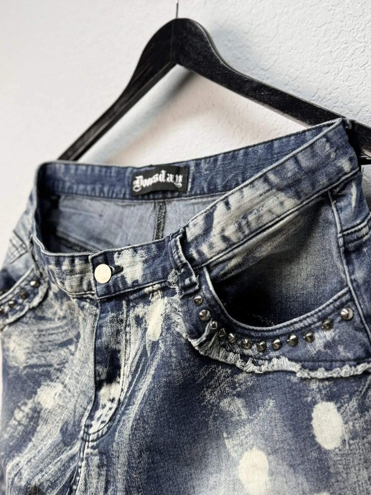 Designer × Leather VINTAGE CASUAL BALENCIAGA STYLE LEATHER PANTS MOTO RACING Size US 32 / EU 48 - 7 Thumbnail
