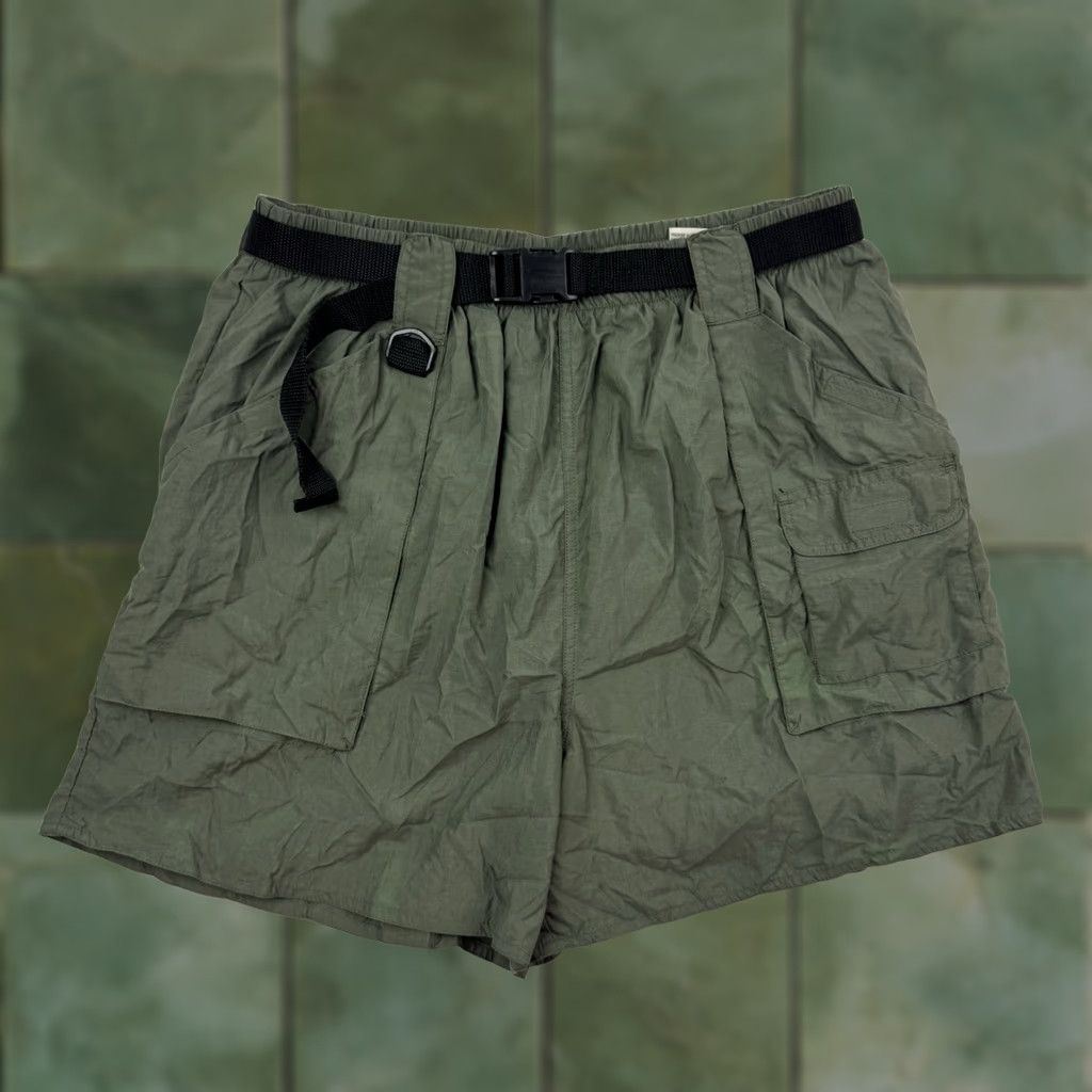 Vintage VINTAGE Fieldmaster Shorts Men XL Green Outdoor Belted Cargo Nylon 4 in Inseam - Mens Size US 36 / EU 52 - 1 Thumbnail